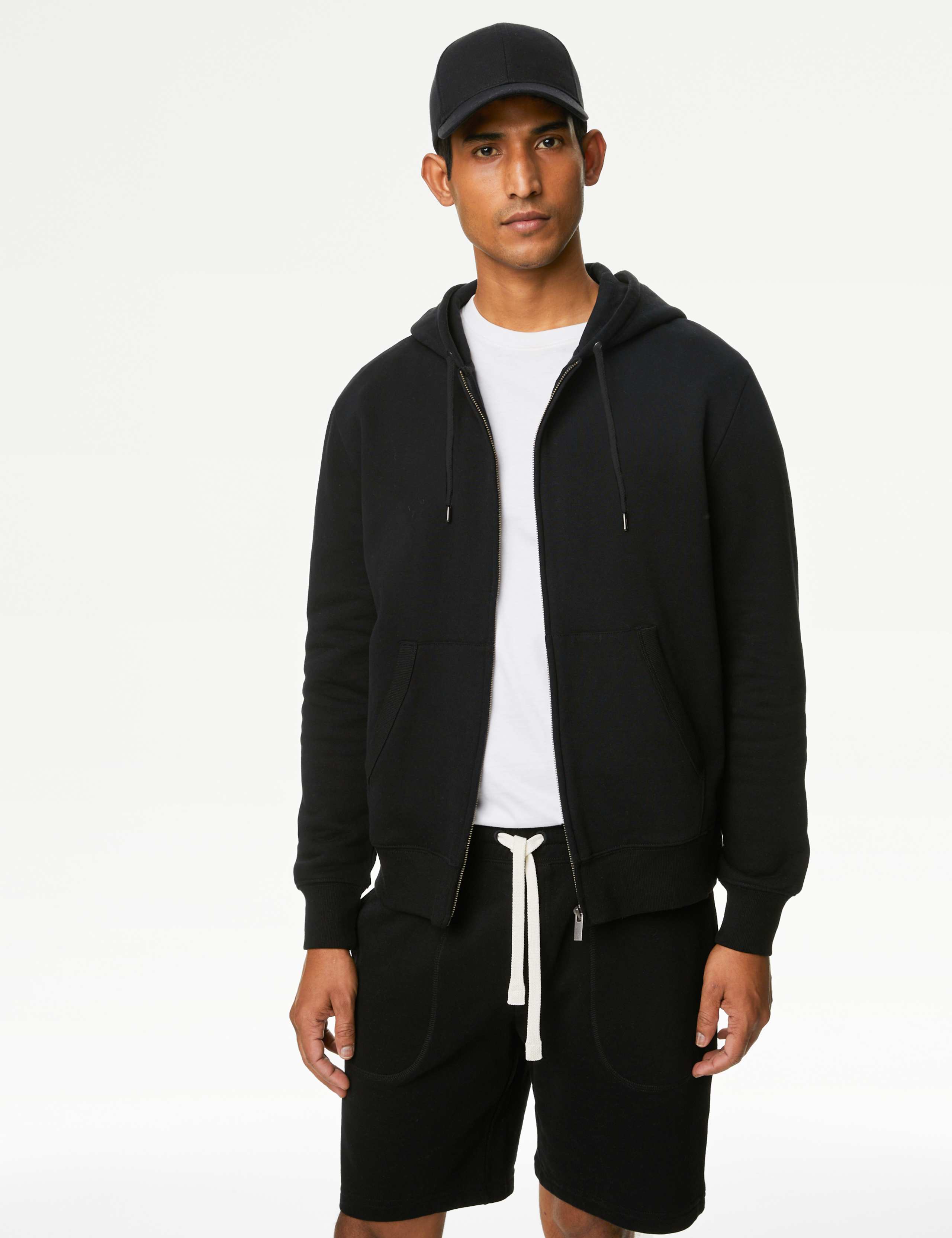 Pure Cotton Zip Through Hoodie 1 of 4