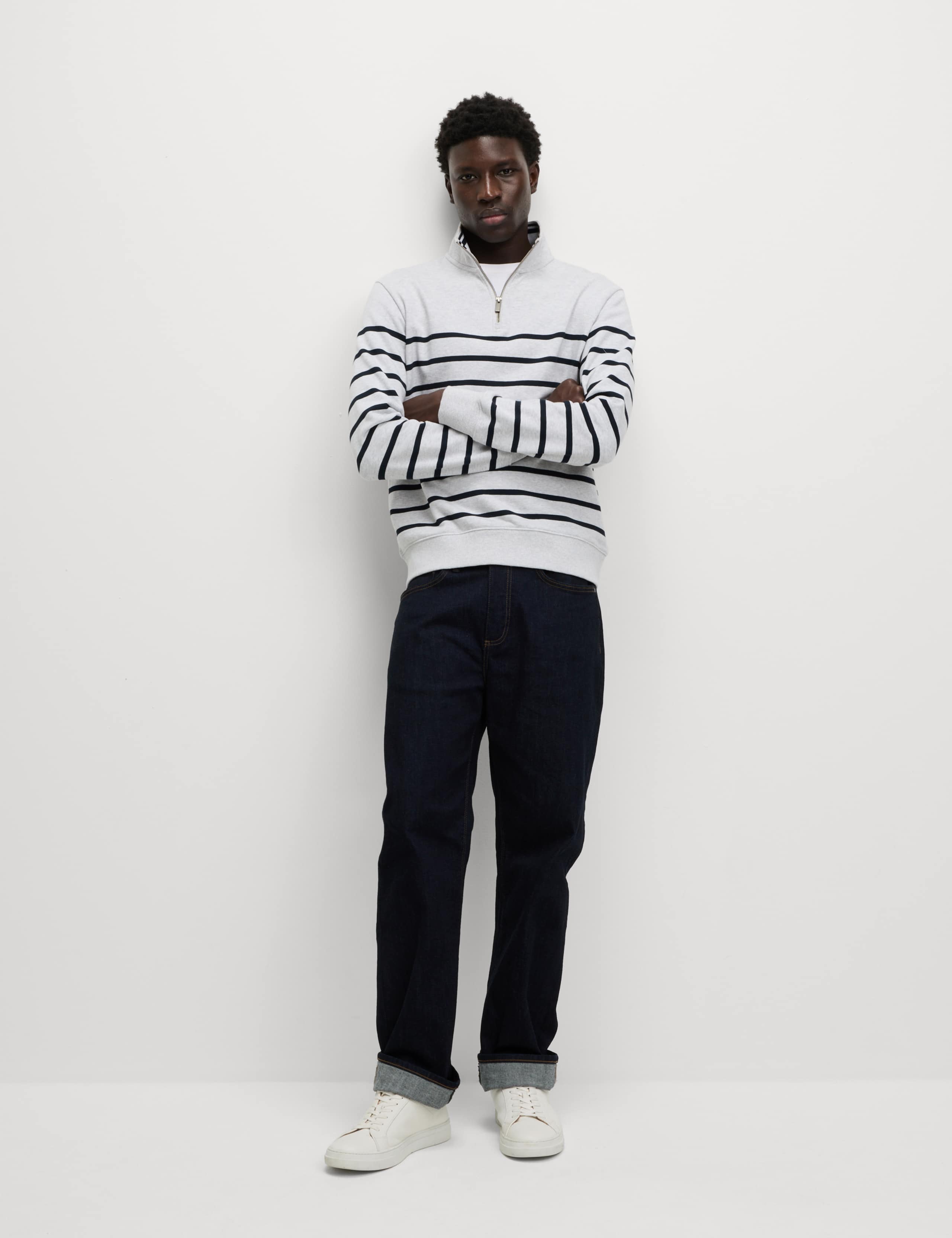 Pure Cotton Striped Sweatshirt 4 of 5