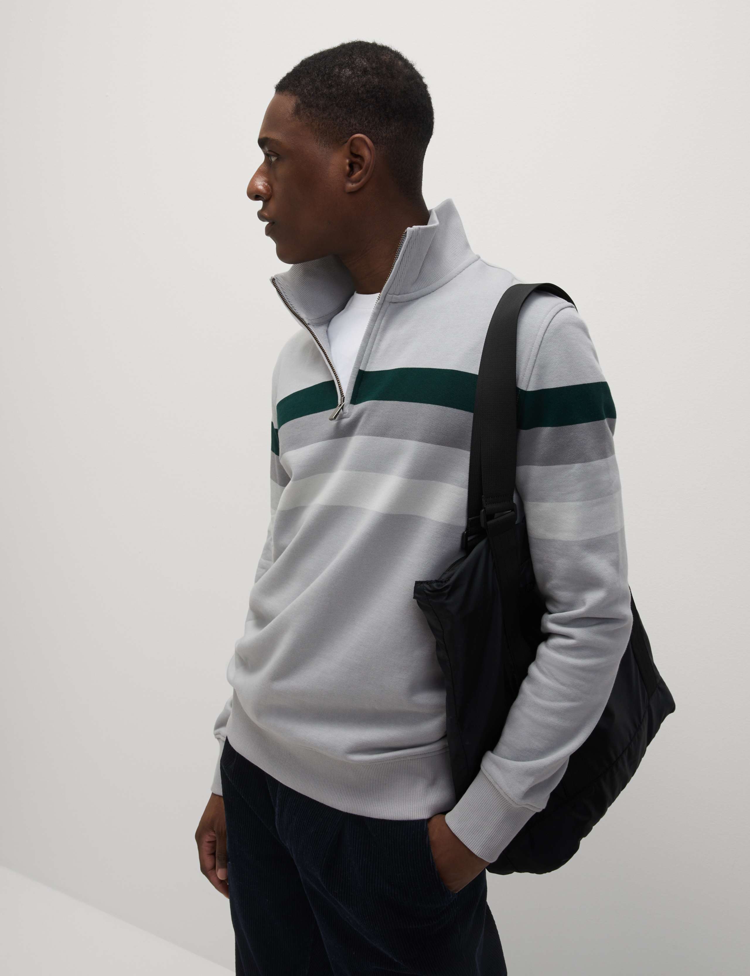 Pure Cotton Half Zip Sweatshirt 6 of 7
