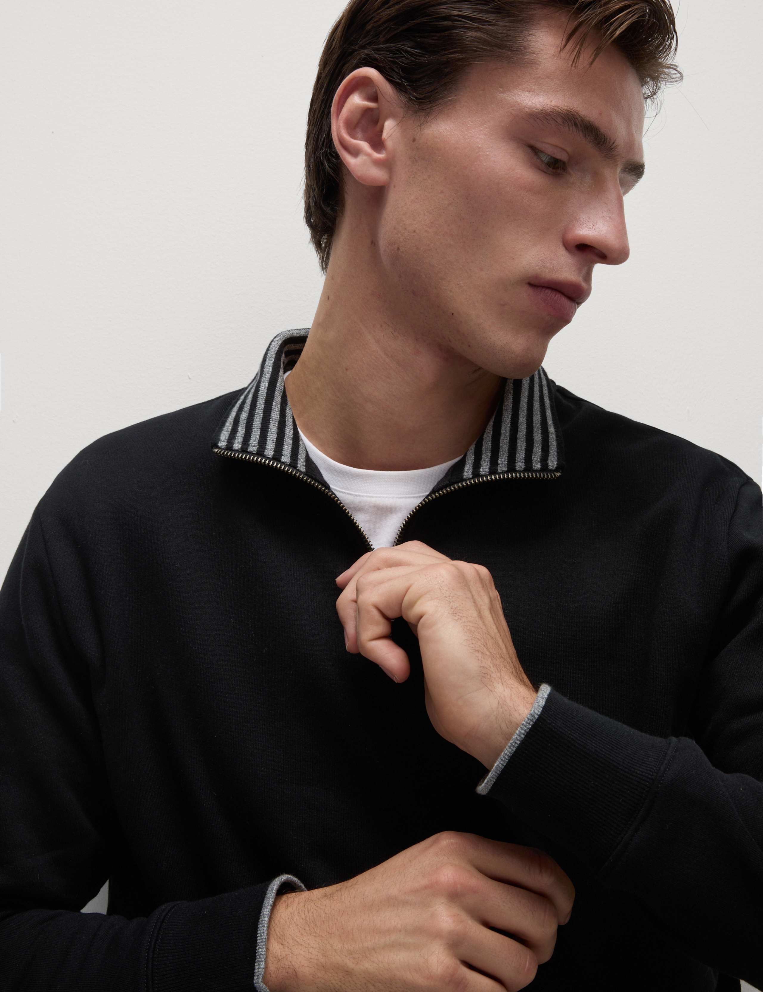 Pure Cotton Half Zip Sweatshirt 4 of 5