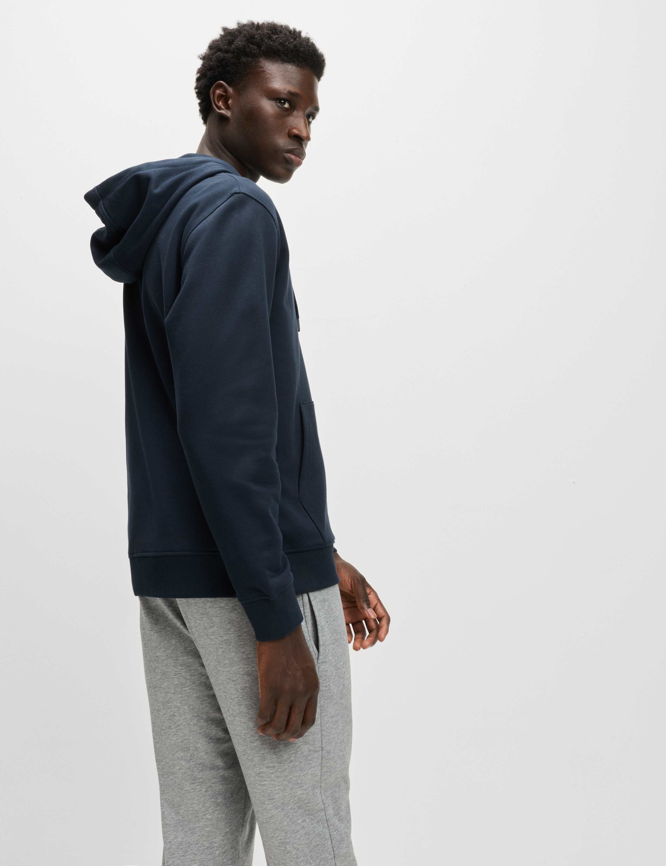Cotton Rich Relaxed Zip Through Hoodie 3 of 5