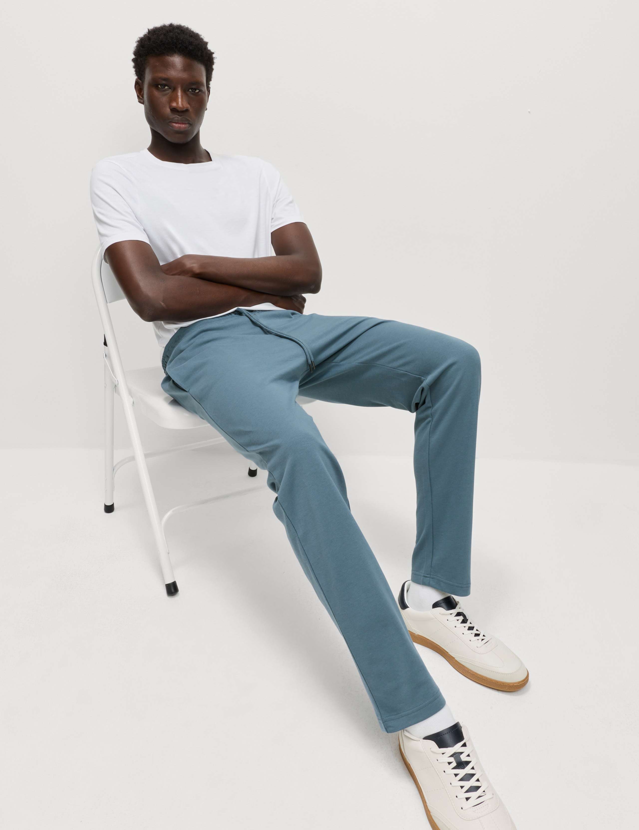 Cotton Rich Straight Leg Joggers 1 of 4