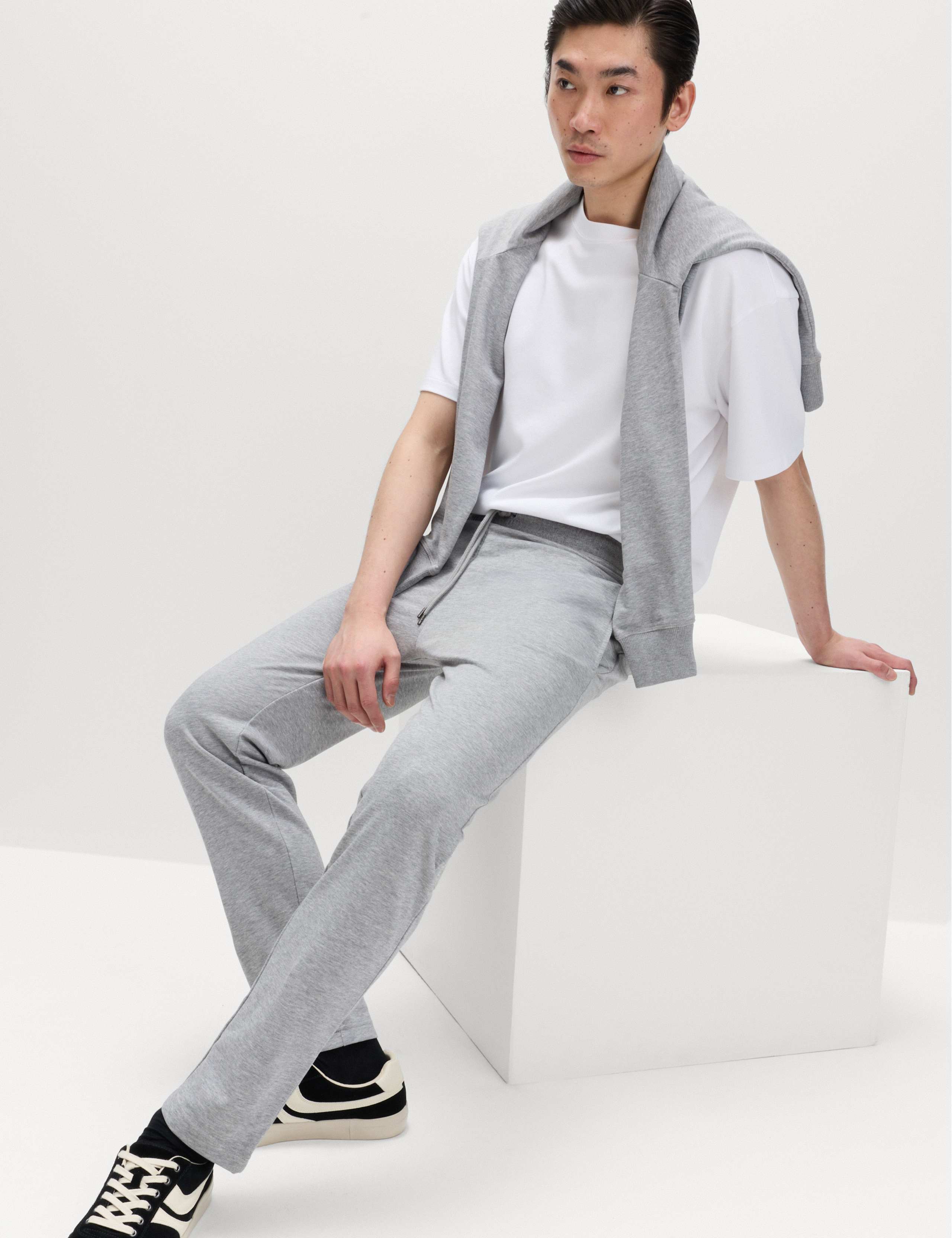 Cotton Rich Straight Leg Joggers 5 of 6
