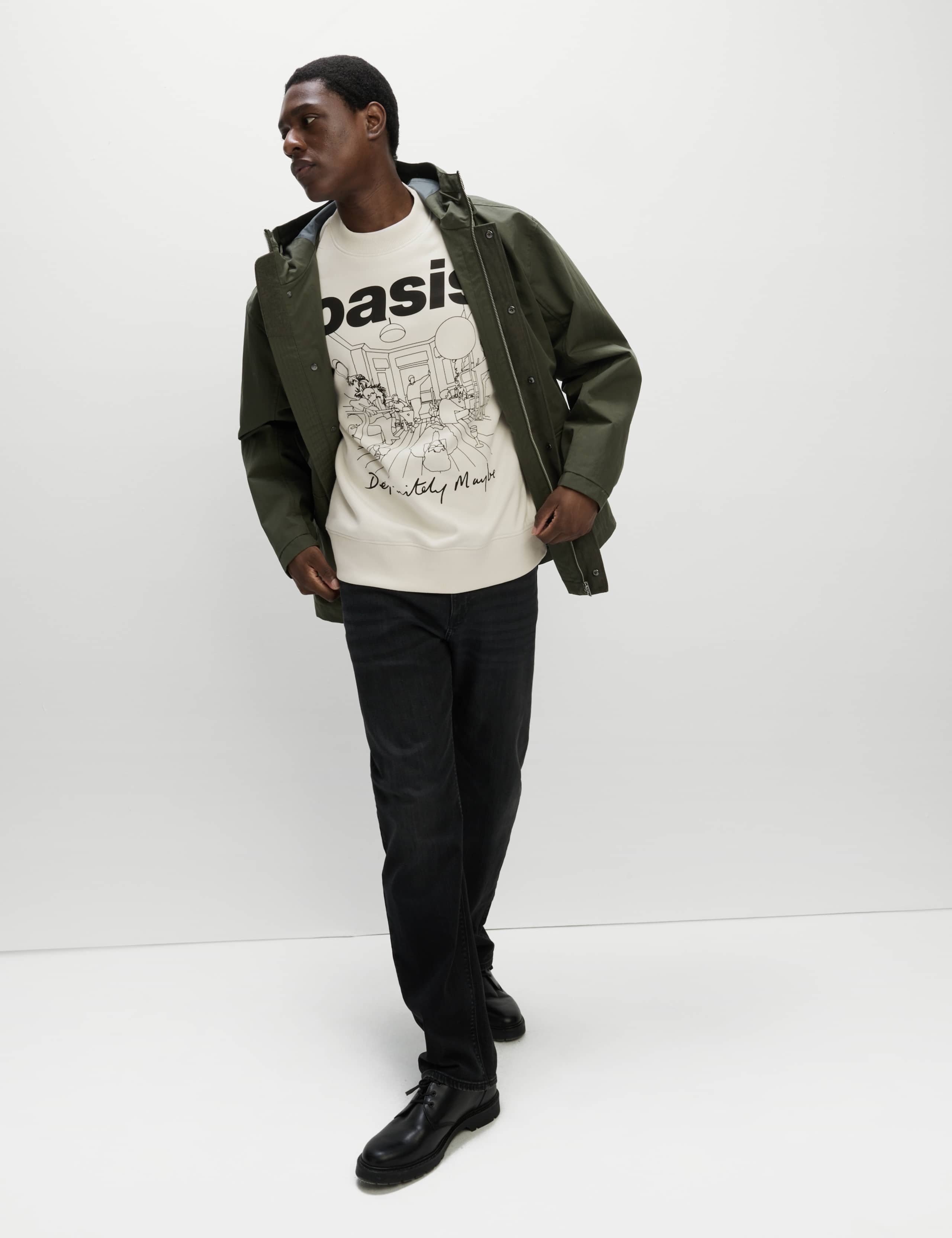 Cotton Rich Oasis Graphic Sweatshirt 3 of 6