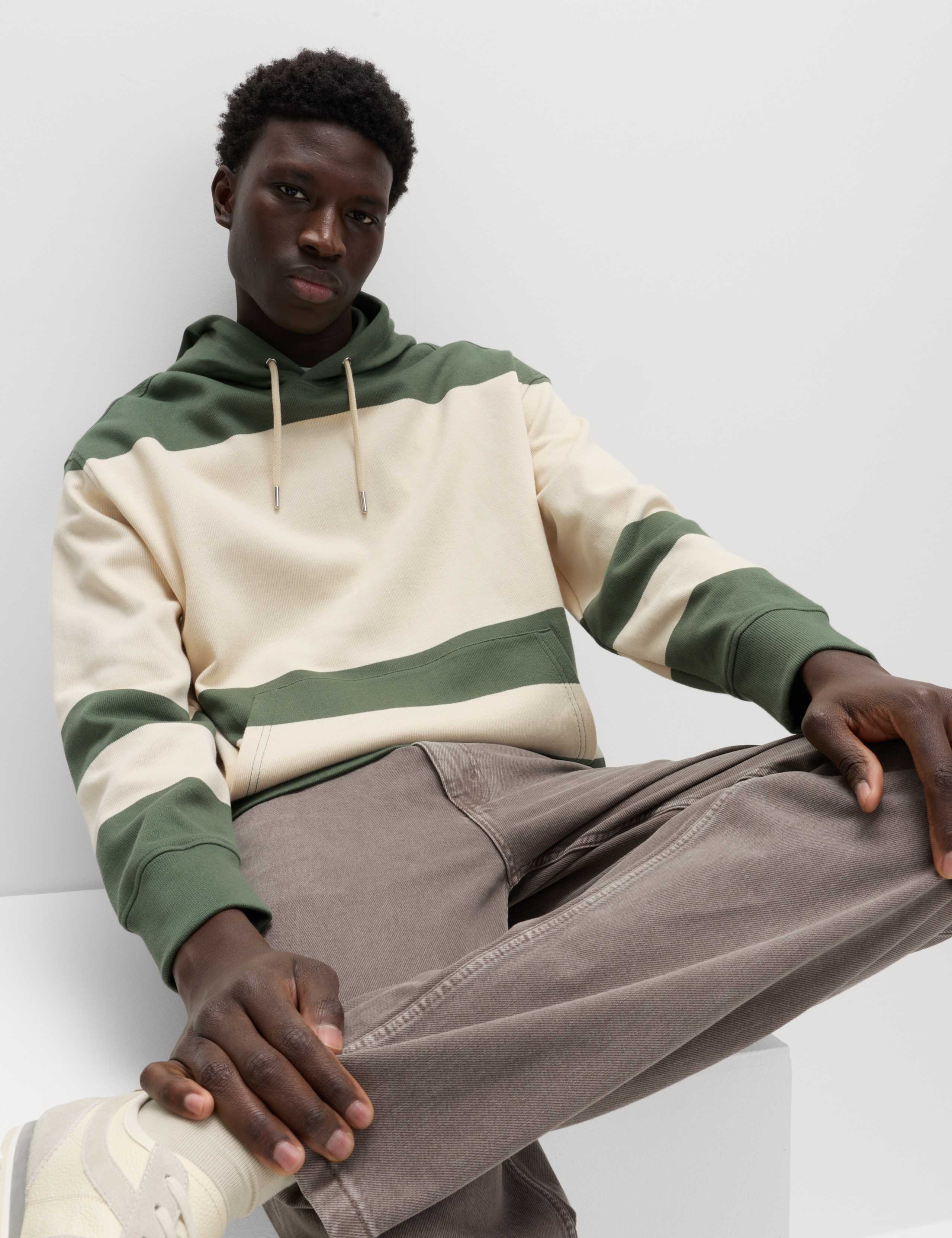 Pure Cotton Colour Block Hoodie 5 of 5