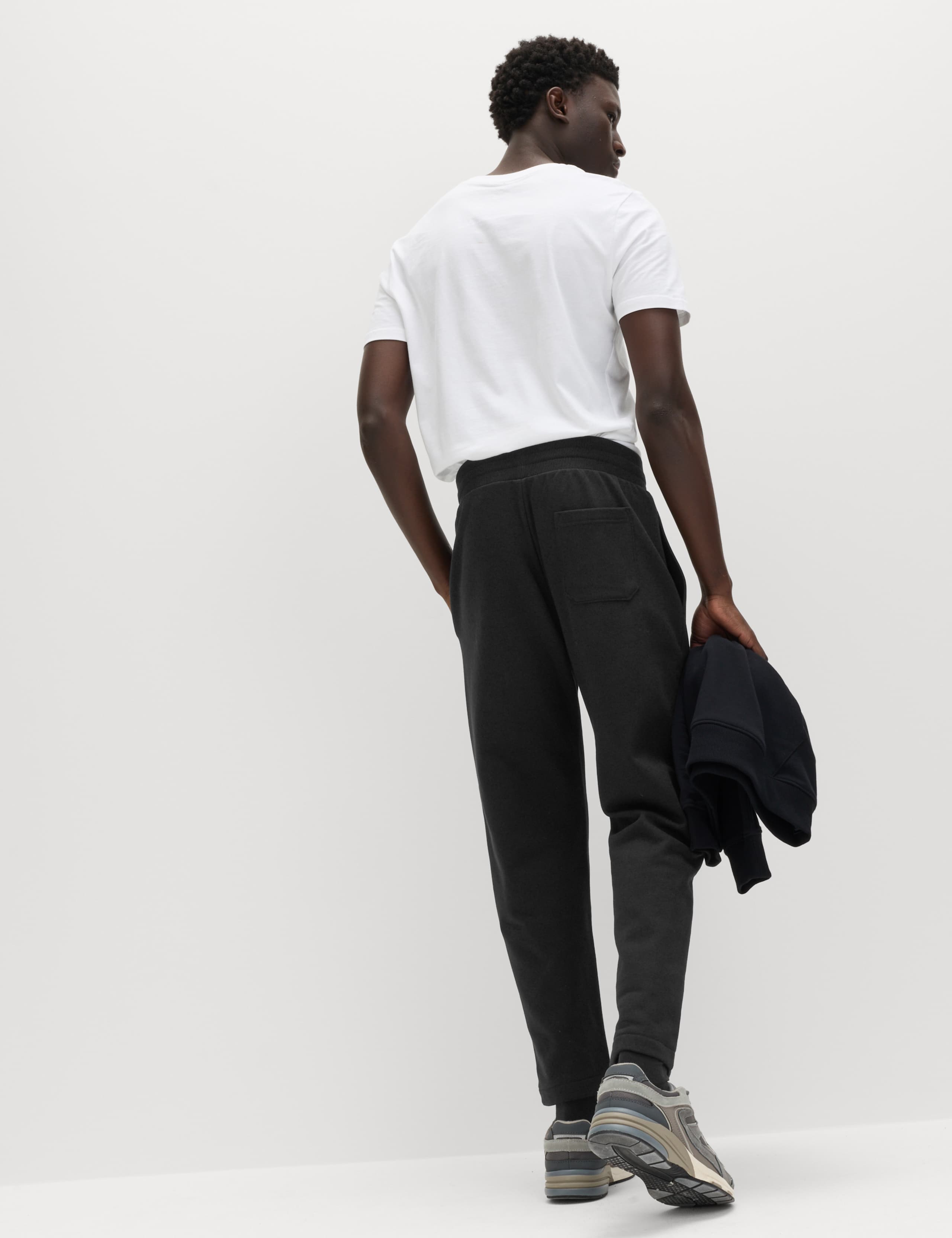 Cotton Rich Relaxed Fit Straight Leg Joggers 5 of 5