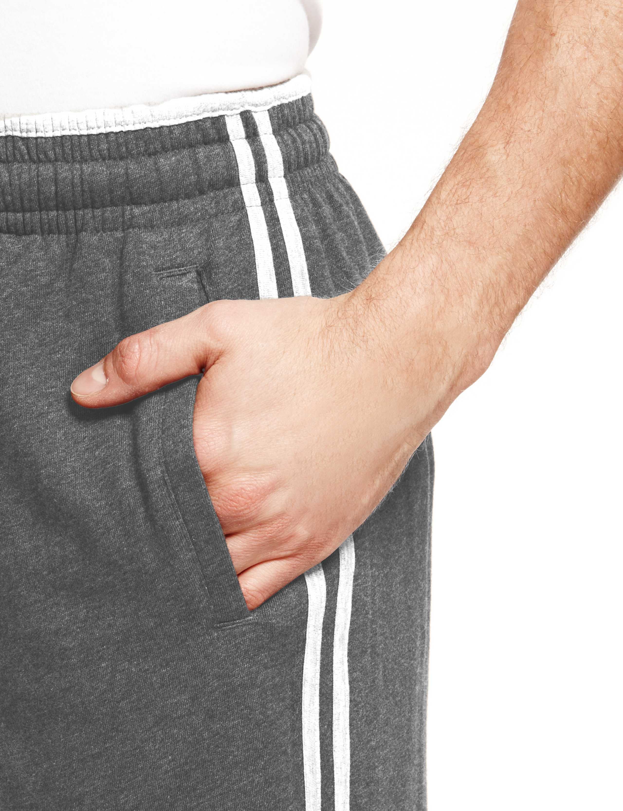 Pure Cotton Double Striped Jogging Bottoms with StayNEW™ 5 of 5