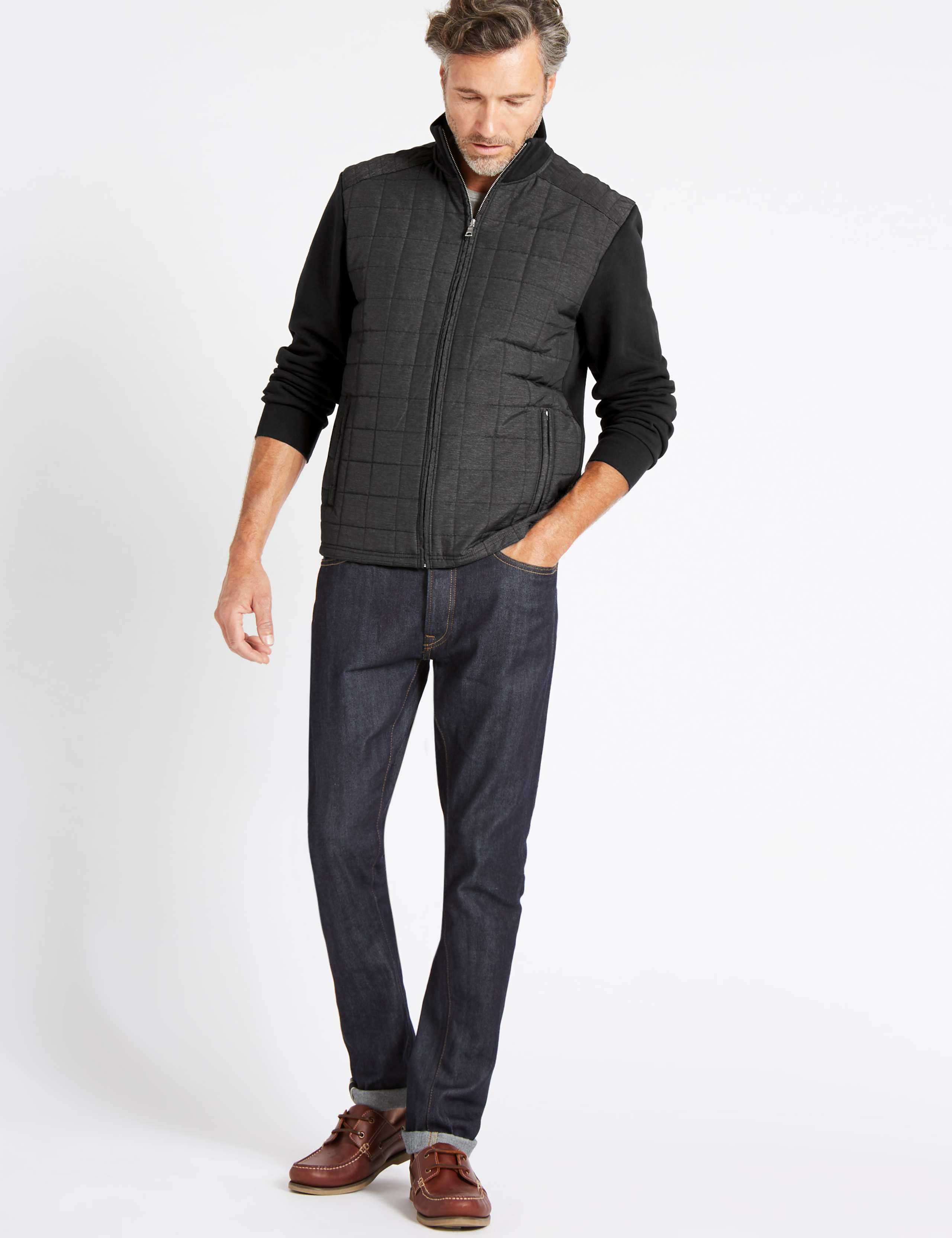 Cotton Rich Funnel Neck Zip Through 3 of 5