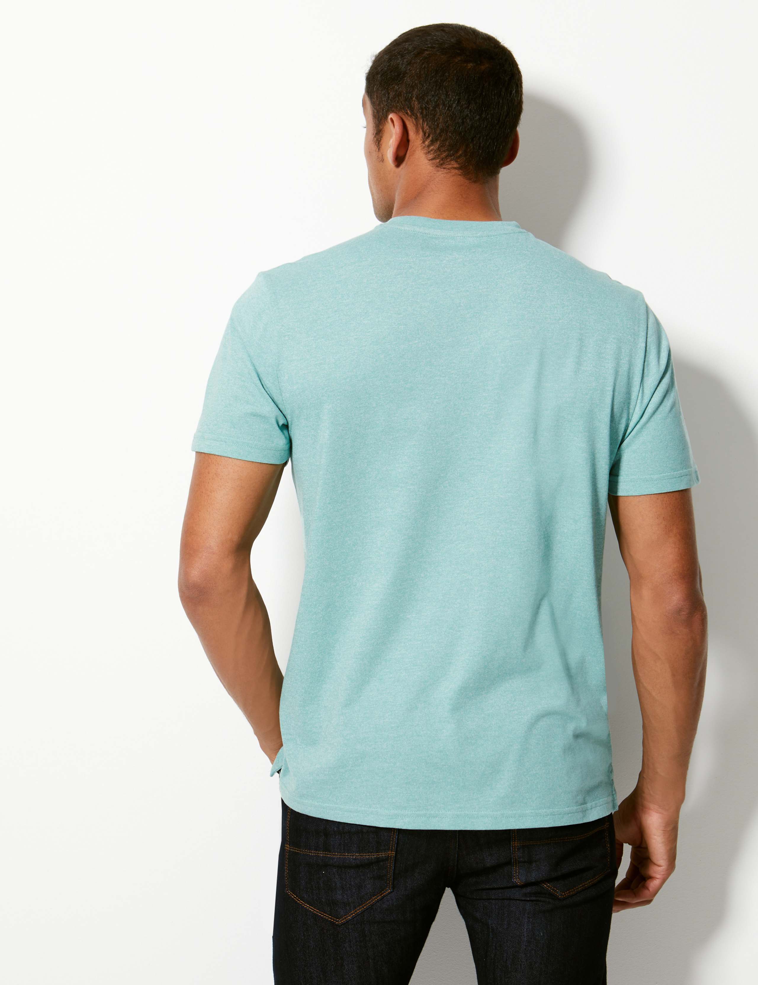 Cotton Blend Eagle Print T-Shirt 4 of 4