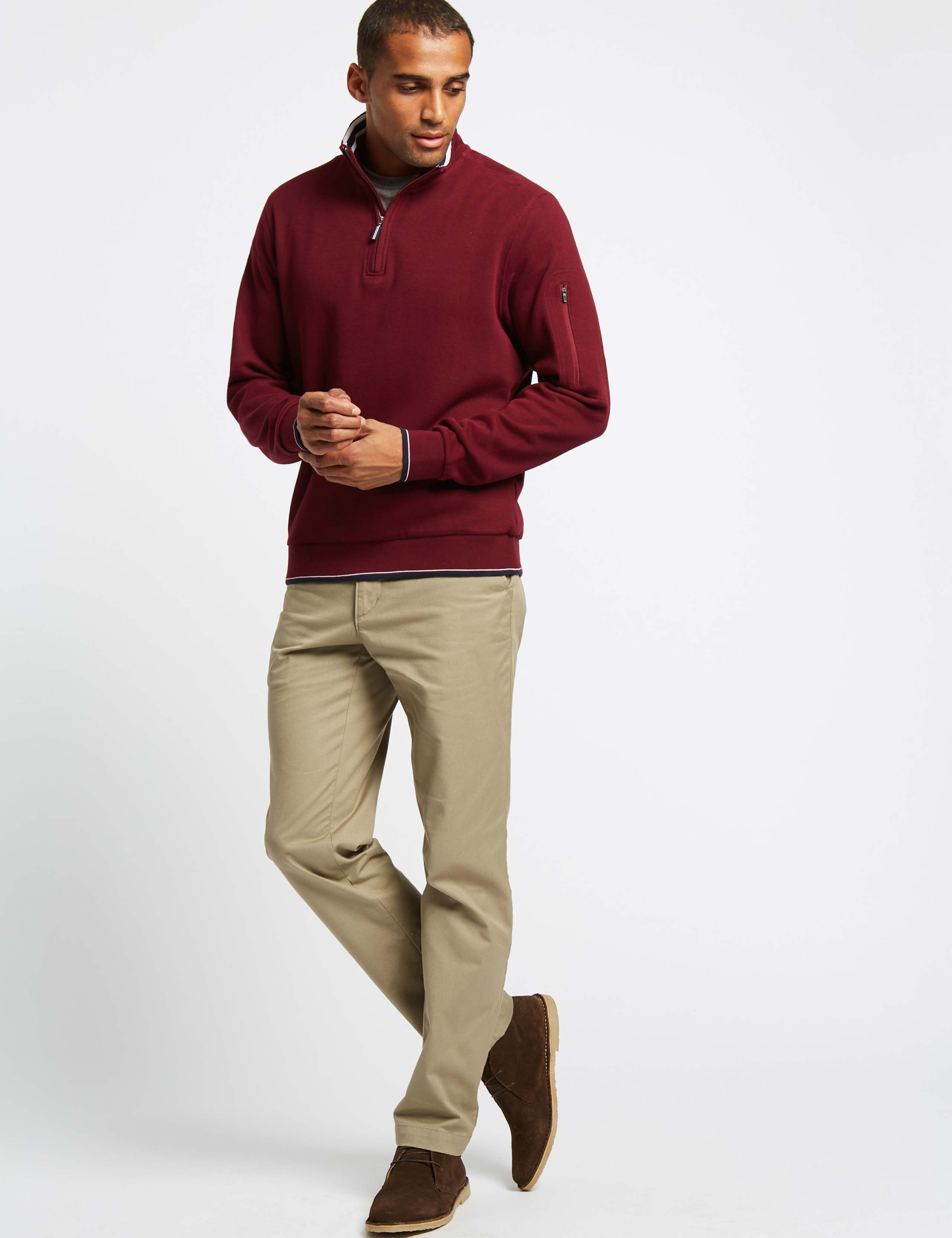 Pure Cotton Half Zip Top 3 of 5