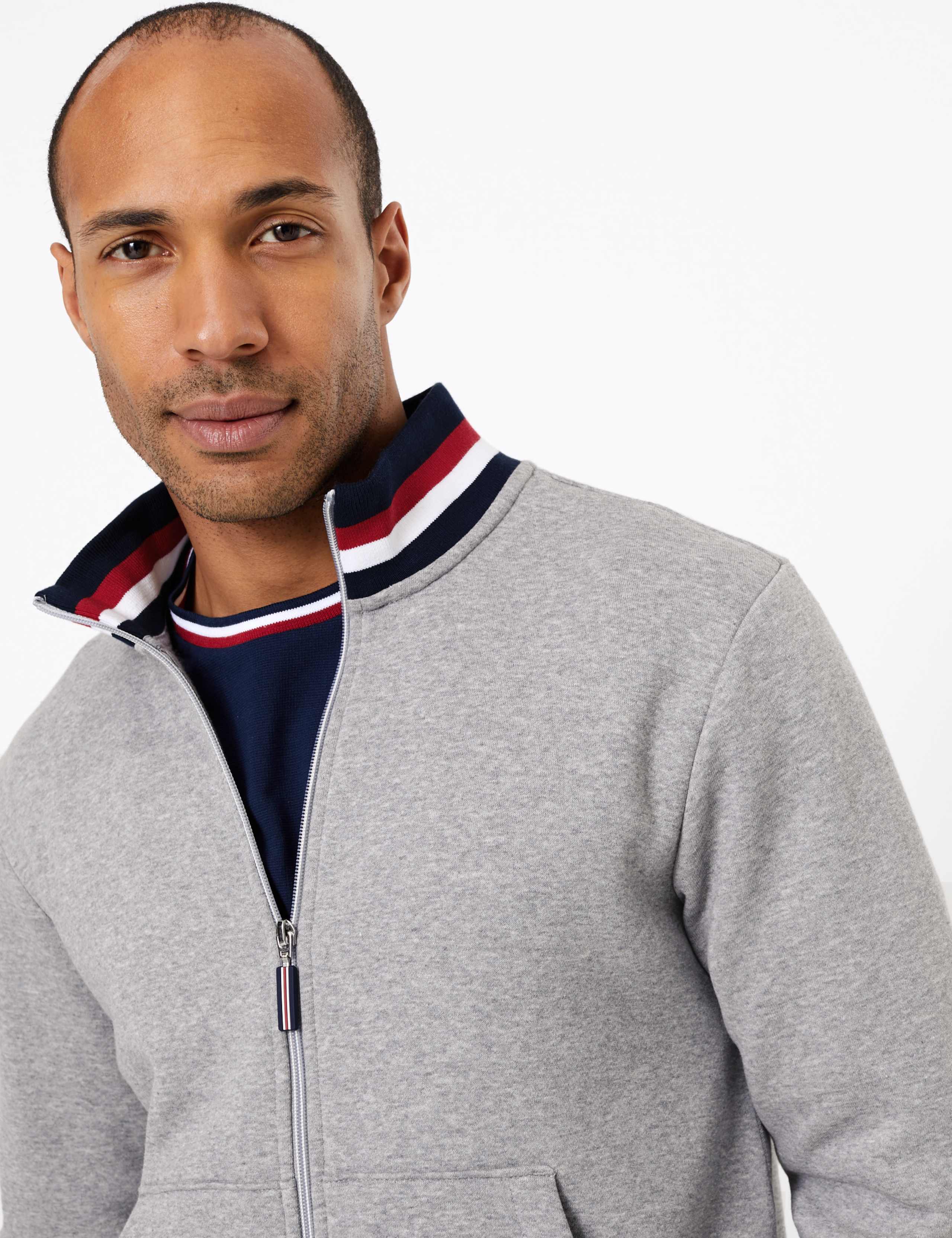 Cotton Rich Zip Through Sweatshirt 3 of 4