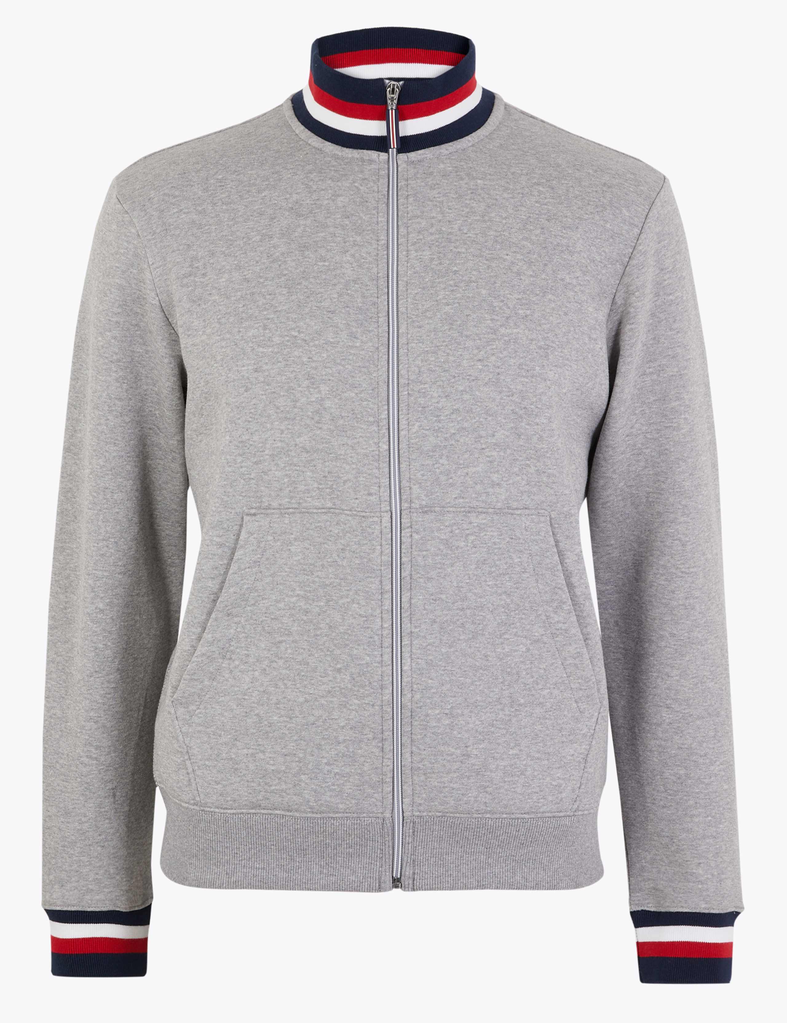 Cotton Rich Zip Through Sweatshirt 2 of 4