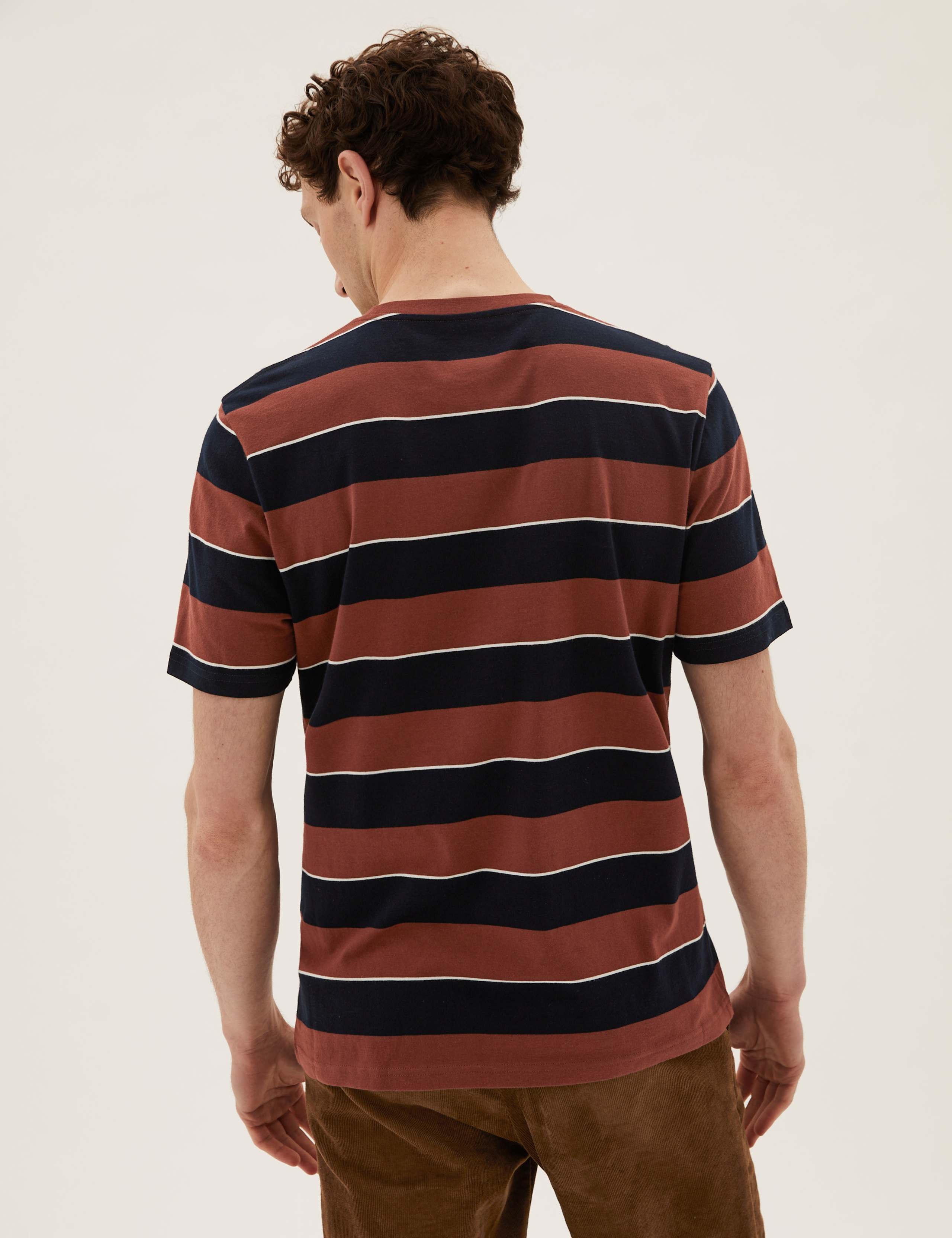 Pure Cotton Striped T-Shirt 3 of 3