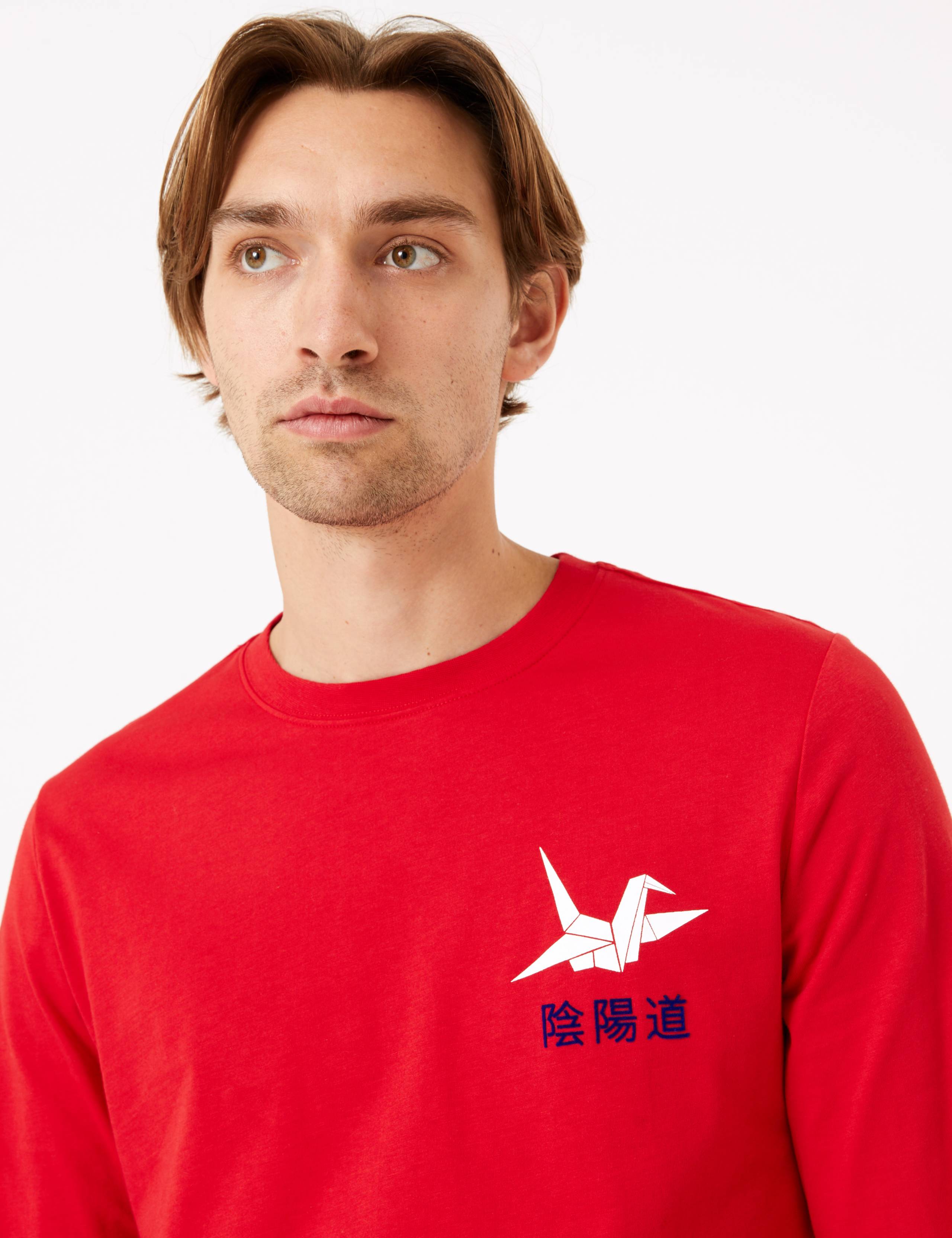 Pure Cotton Origami Long Sleeve T-Shirt 3 of 5