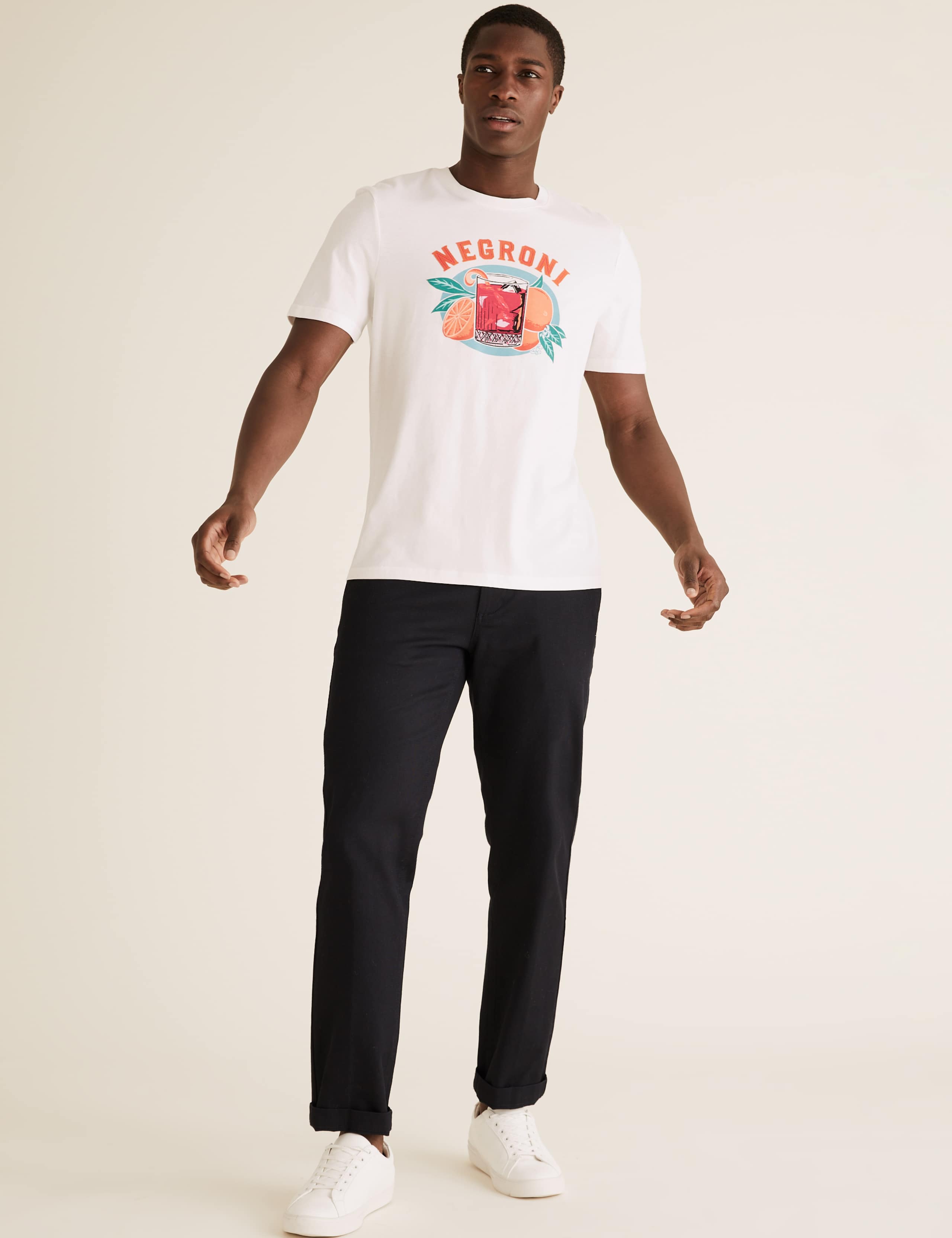Pure Cotton Negroni Graphic T-Shirt 1 of 4