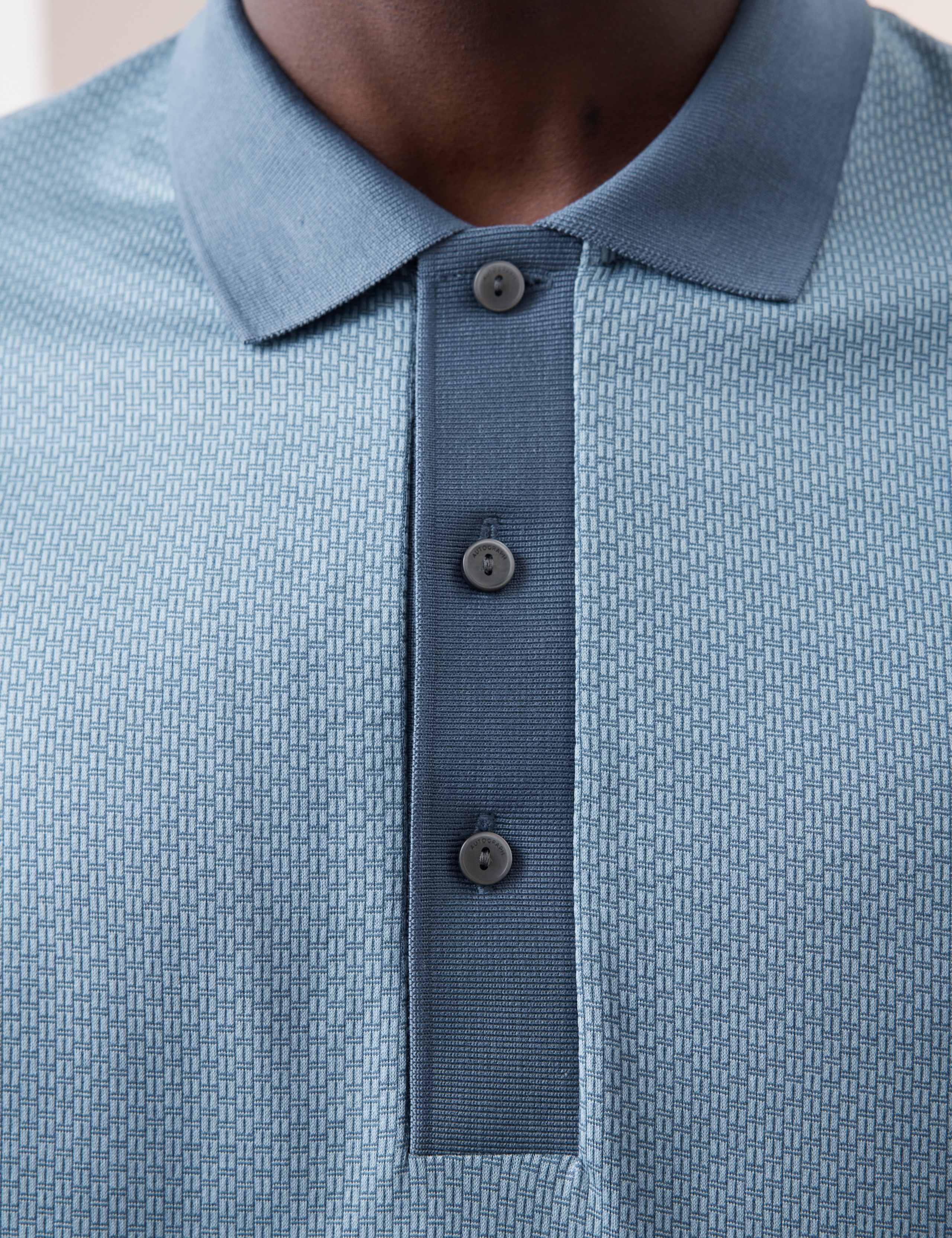 Pure Supima® Cotton Jacquard Polo Shirt 4 of 6