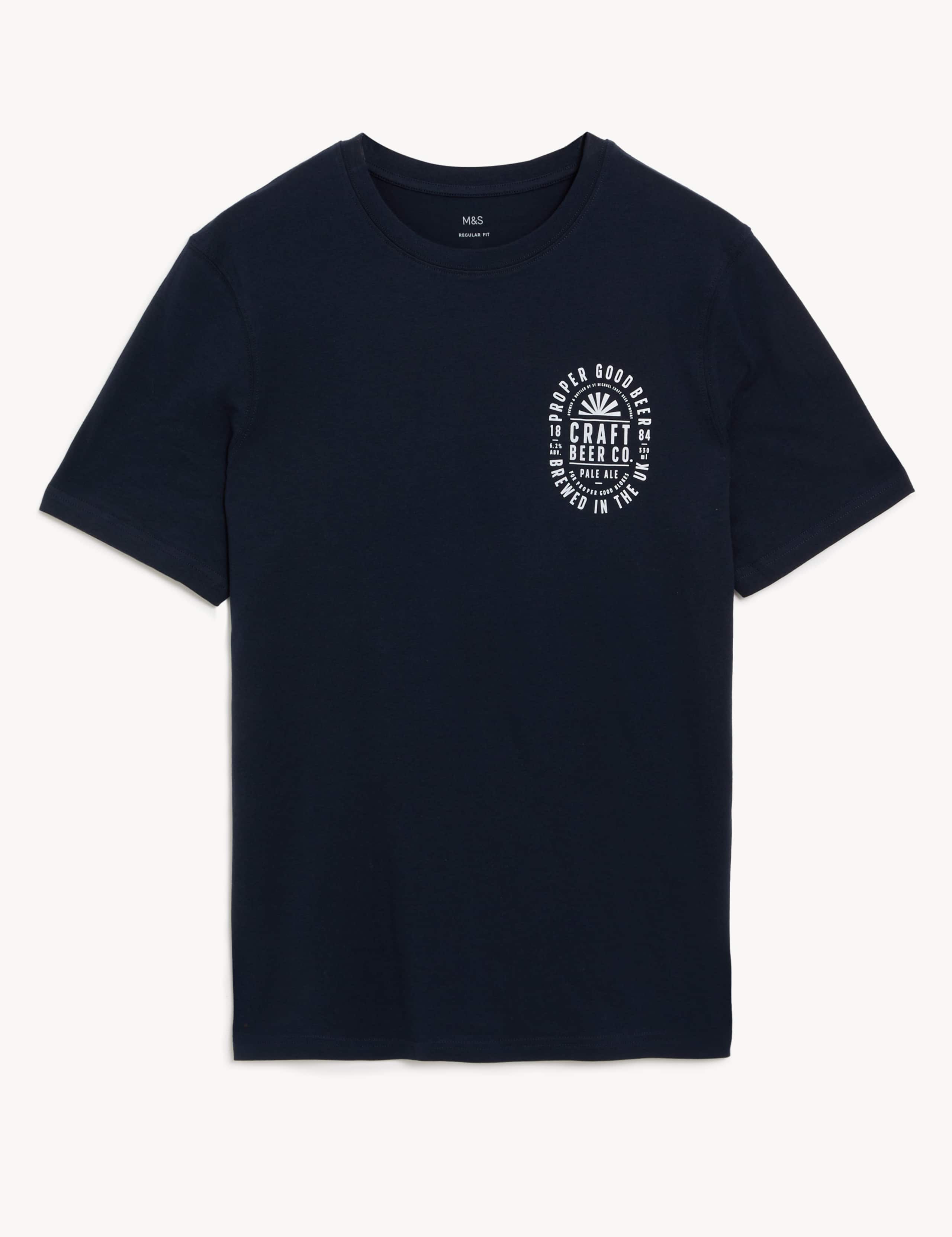 Pure Cotton Brewery Graphic T-Shirt 2 of 4