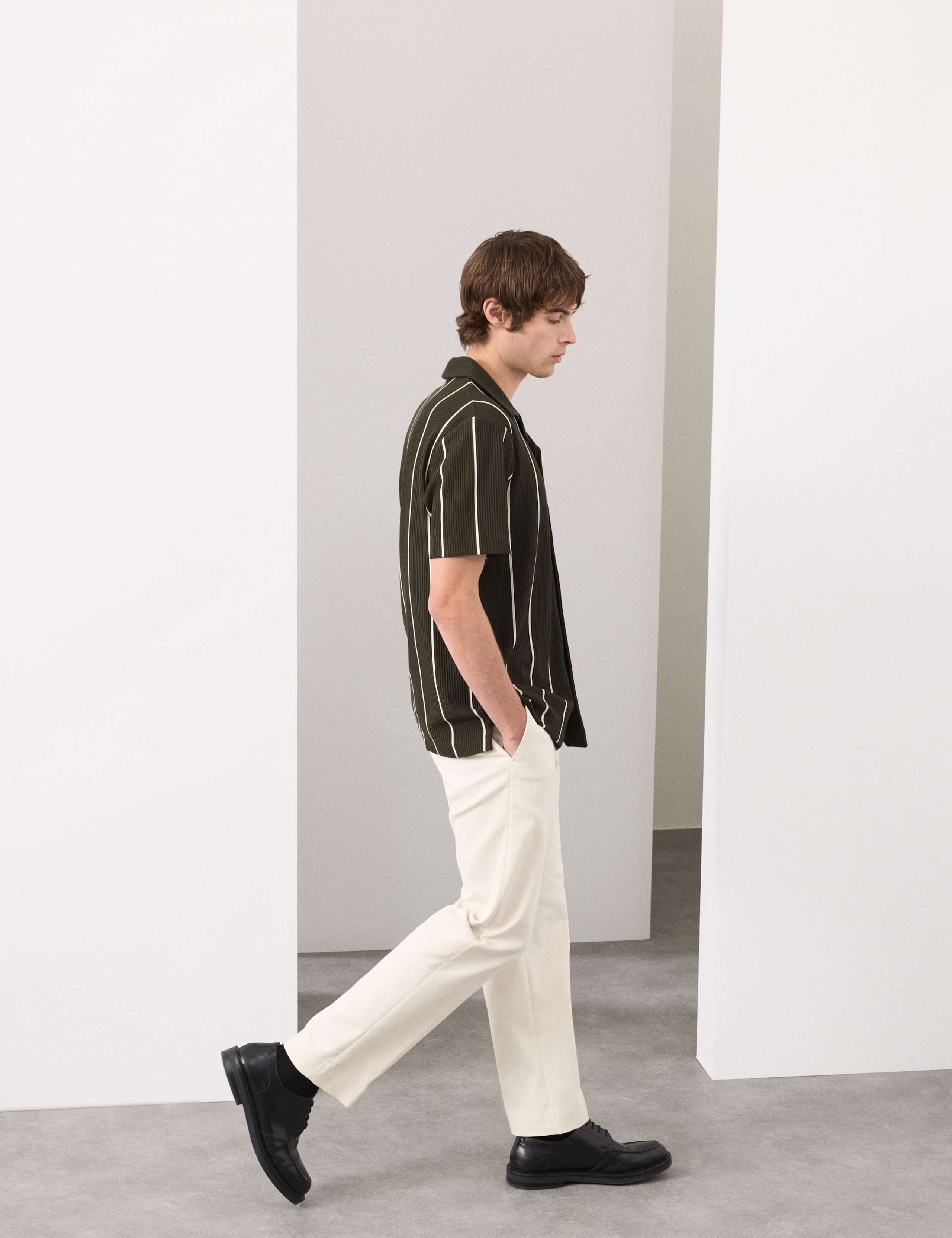 Ottoman Button Through Polo Shirt 6 of 7