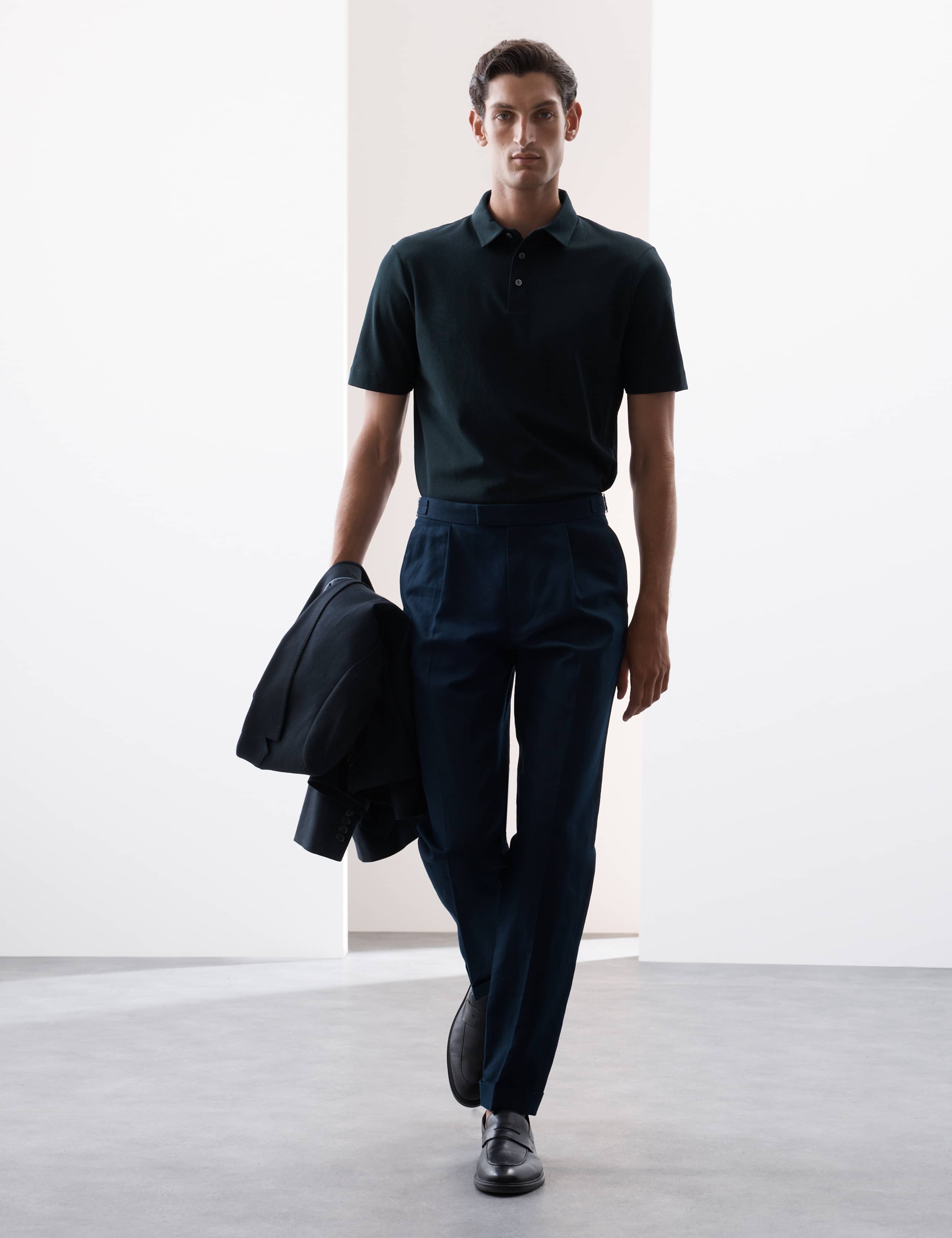 Pure Supima® Cotton Textured Polo Shirt 6 of 7