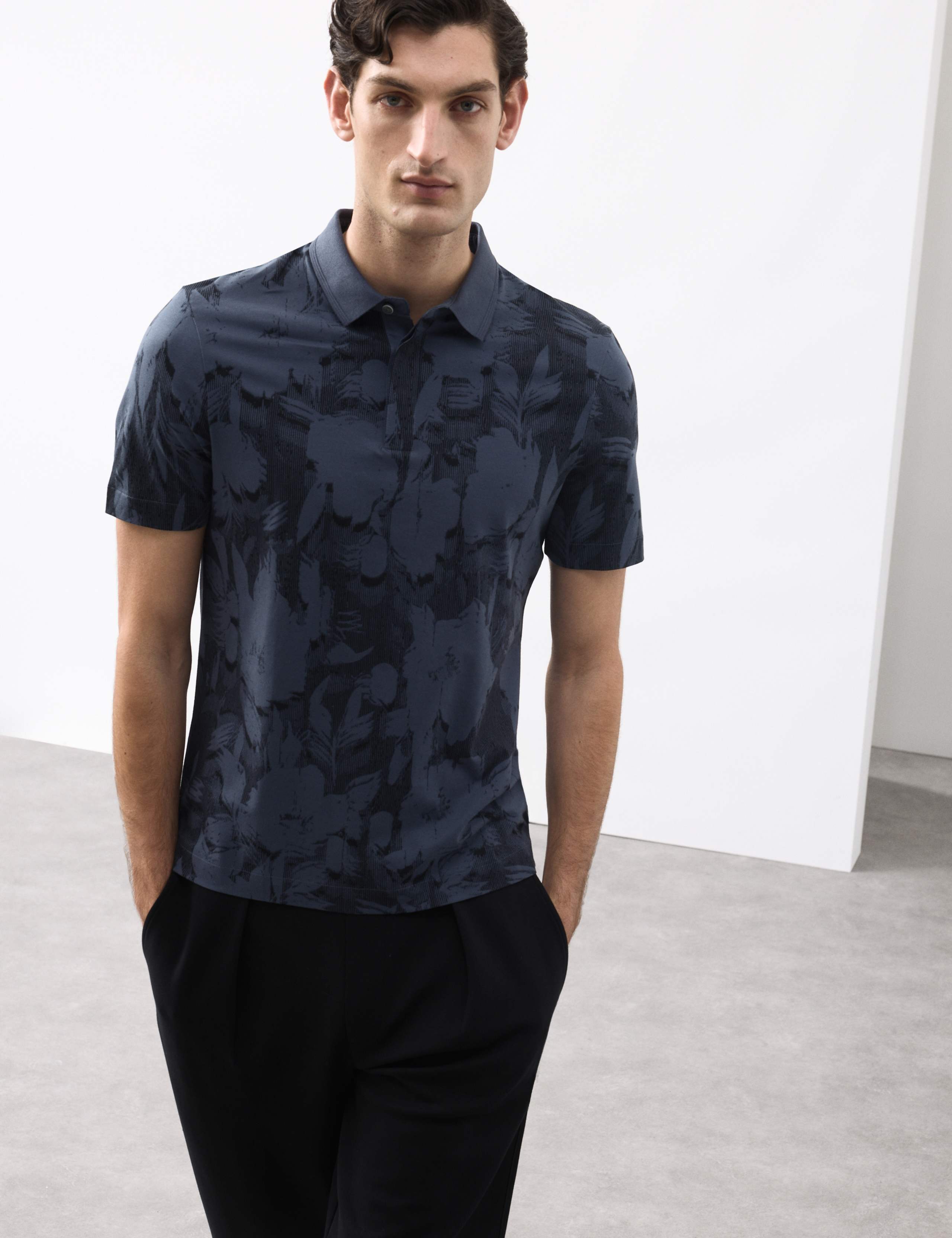 Pure Cotton Floral Print Polo Shirt 6 of 6