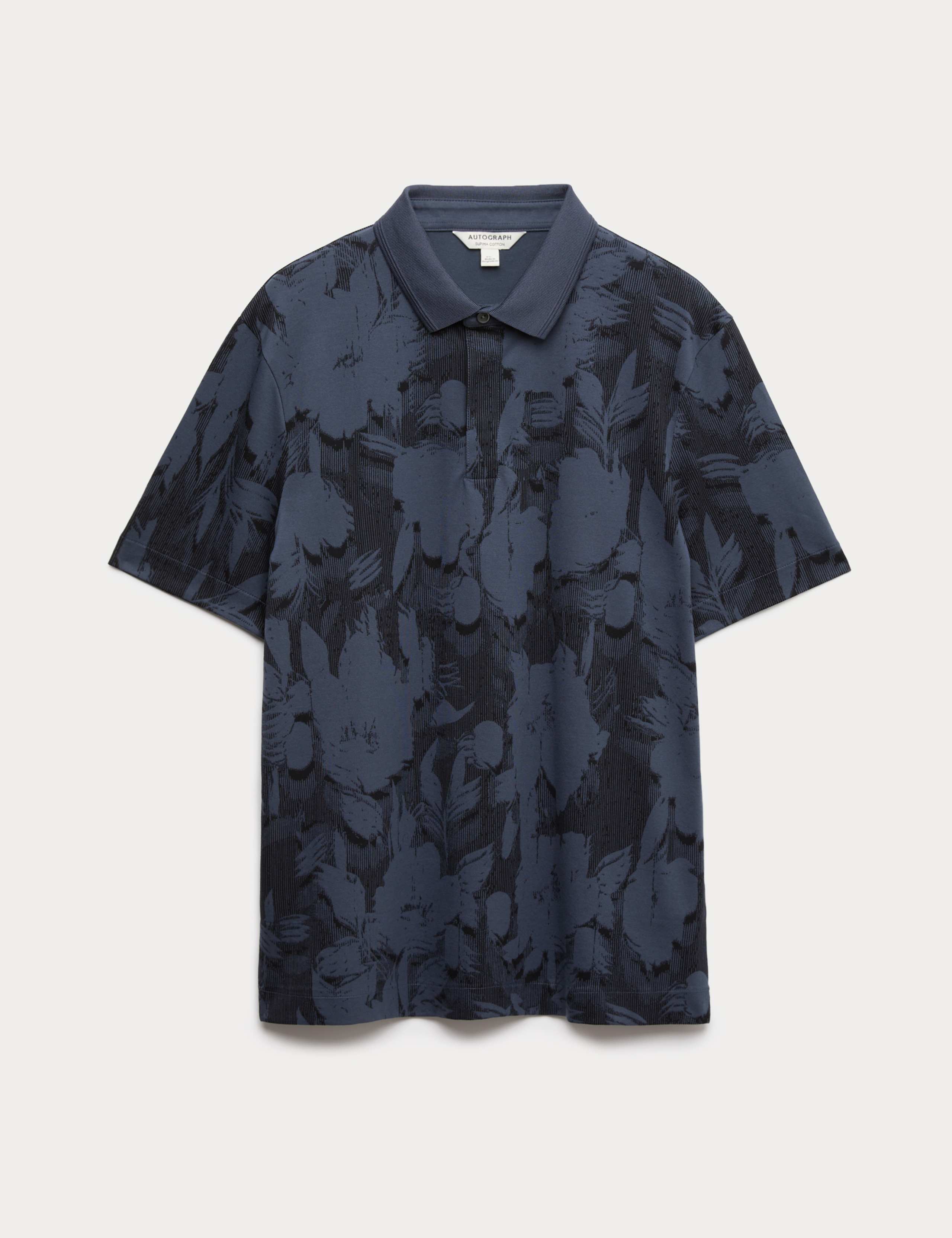 Pure Cotton Floral Print Polo Shirt 1 of 1