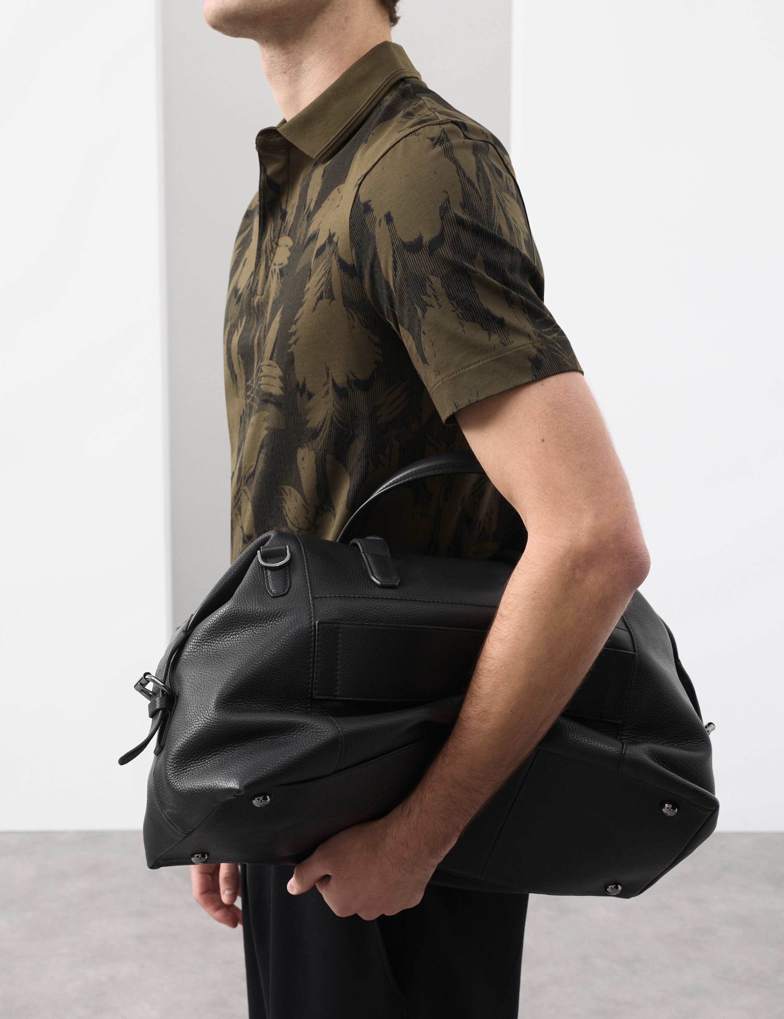 Pure Cotton Floral Print Polo Shirt 6 of 7