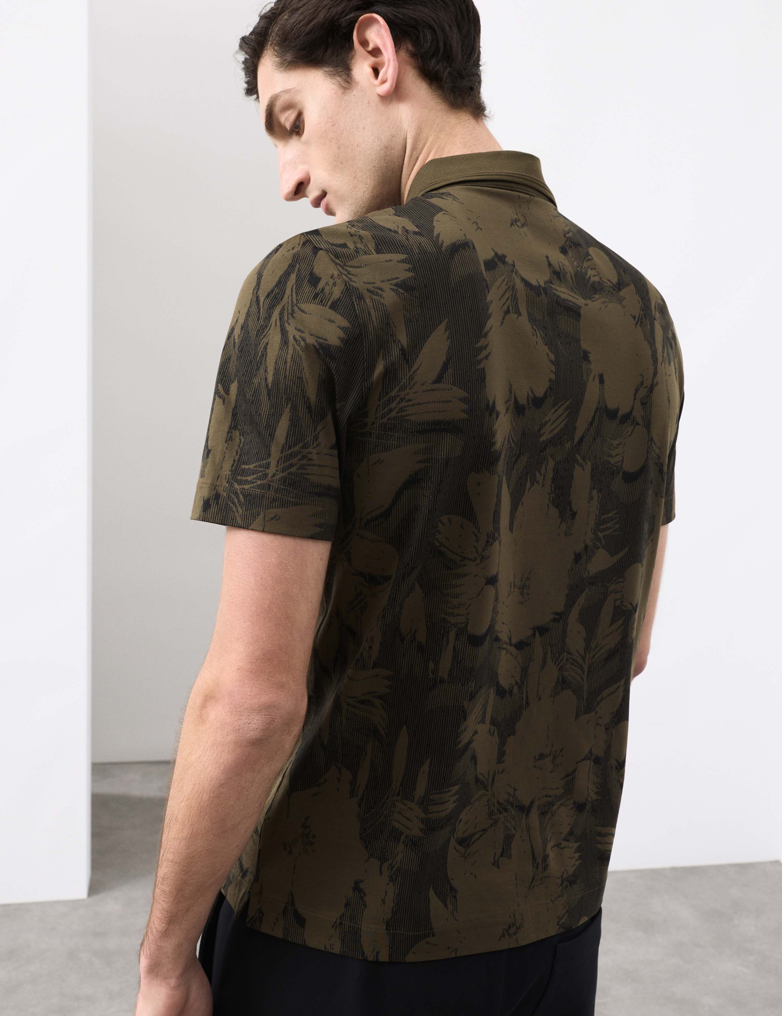 Pure Cotton Floral Print Polo Shirt 7 of 7