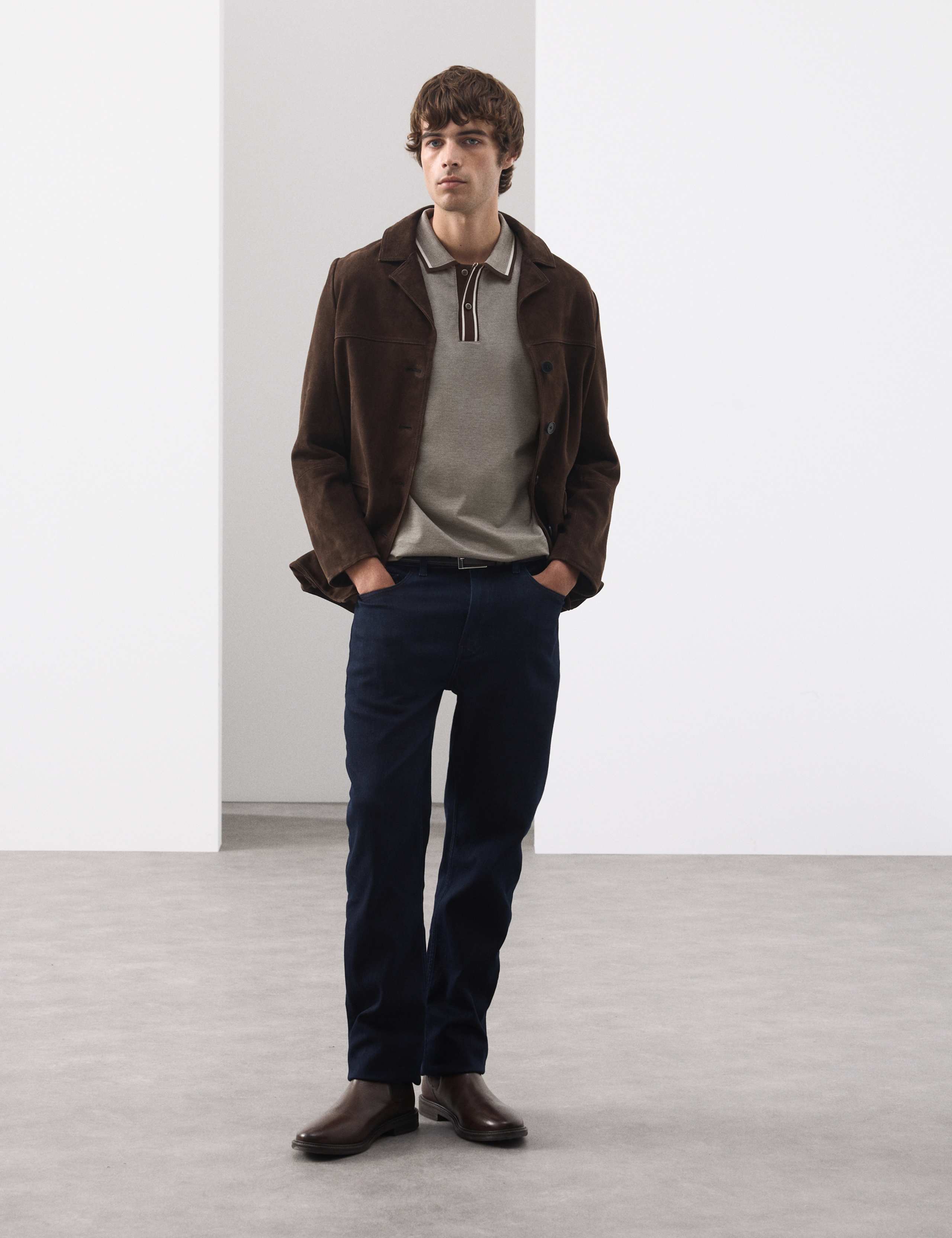 Pure Cotton Jacquard Polo Shirt 4 of 7