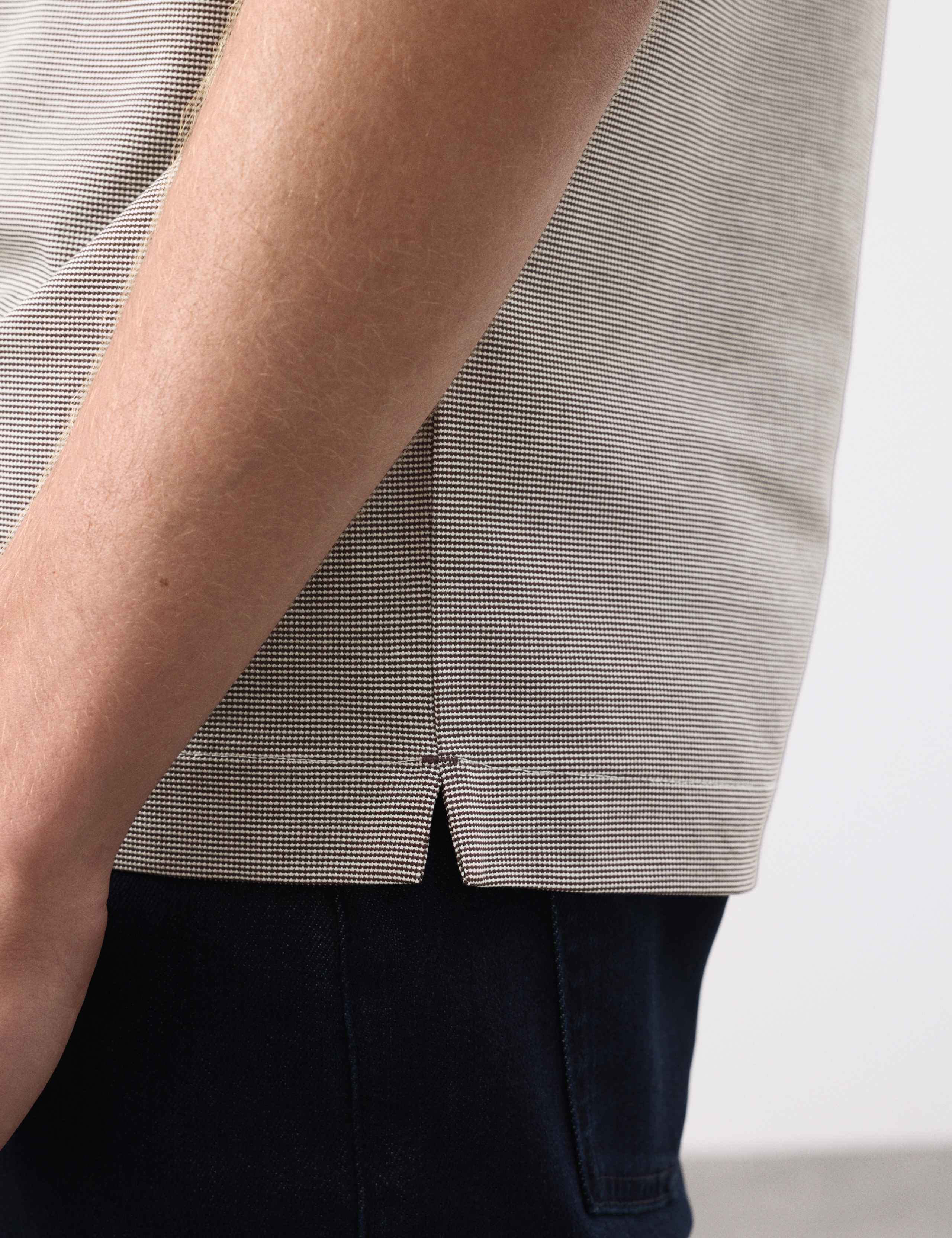 Pure Cotton Jacquard Polo Shirt 7 of 7