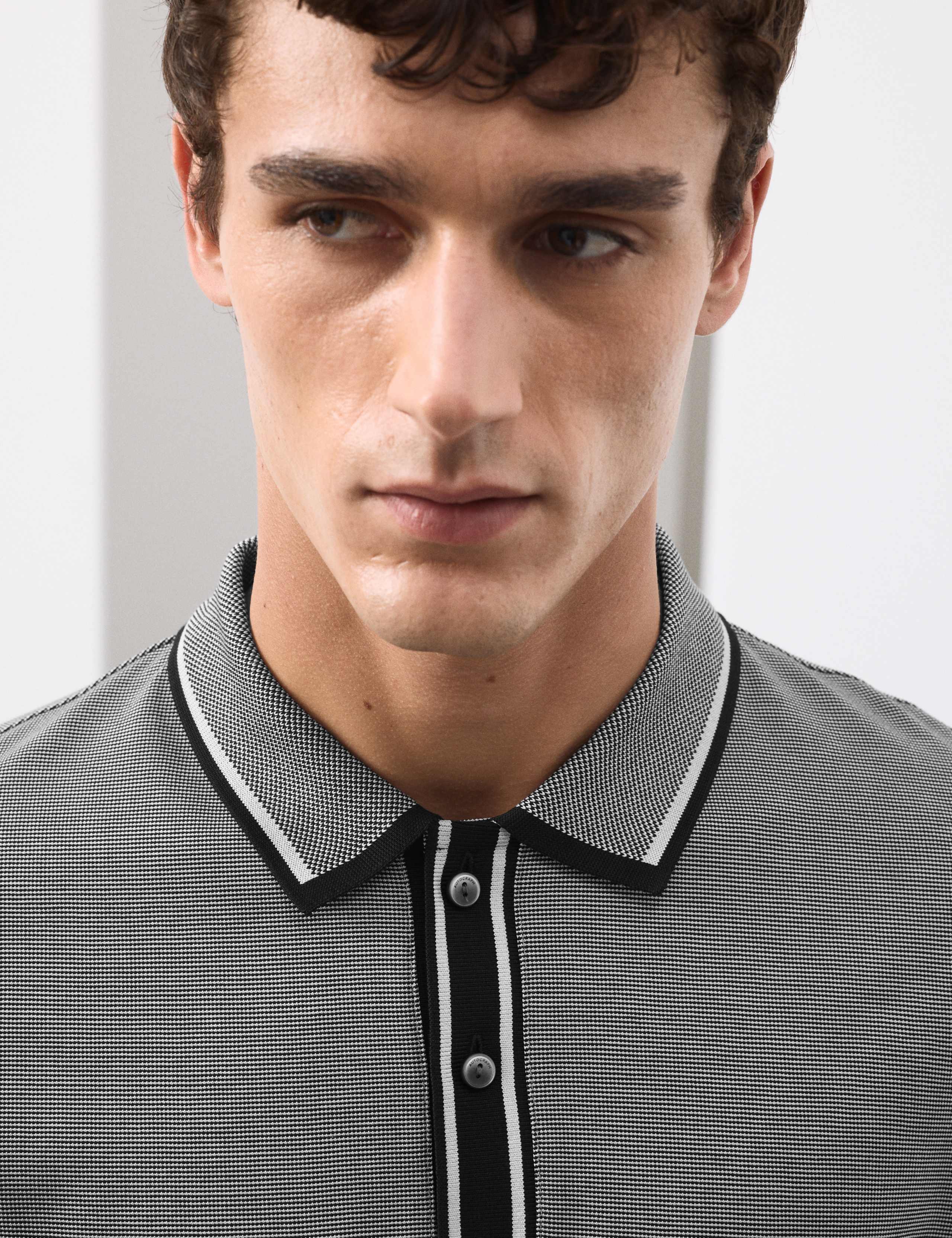 Pure Cotton Jacquard Polo Shirt 3 of 6