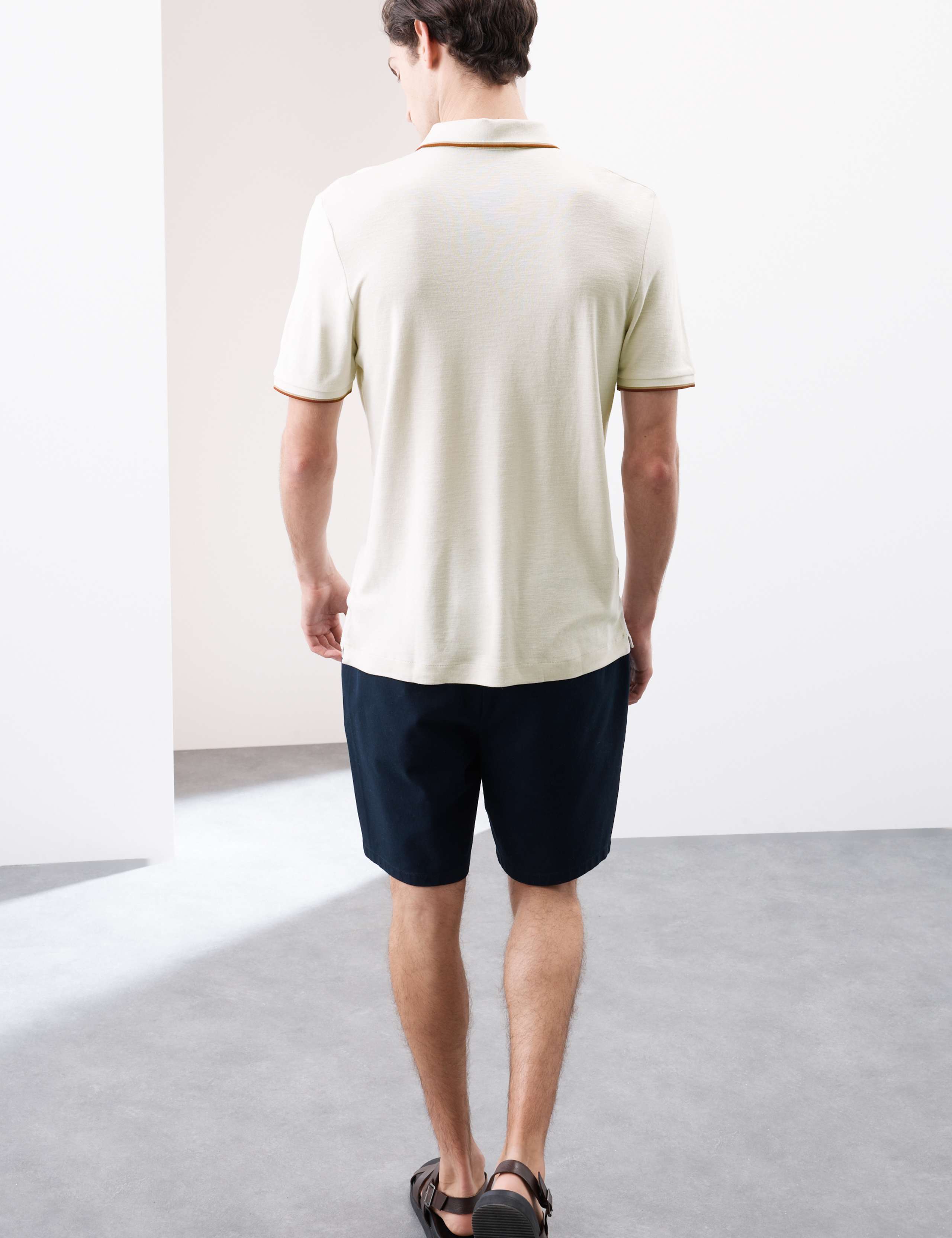 Linen Blend Polo Shirt 6 of 7