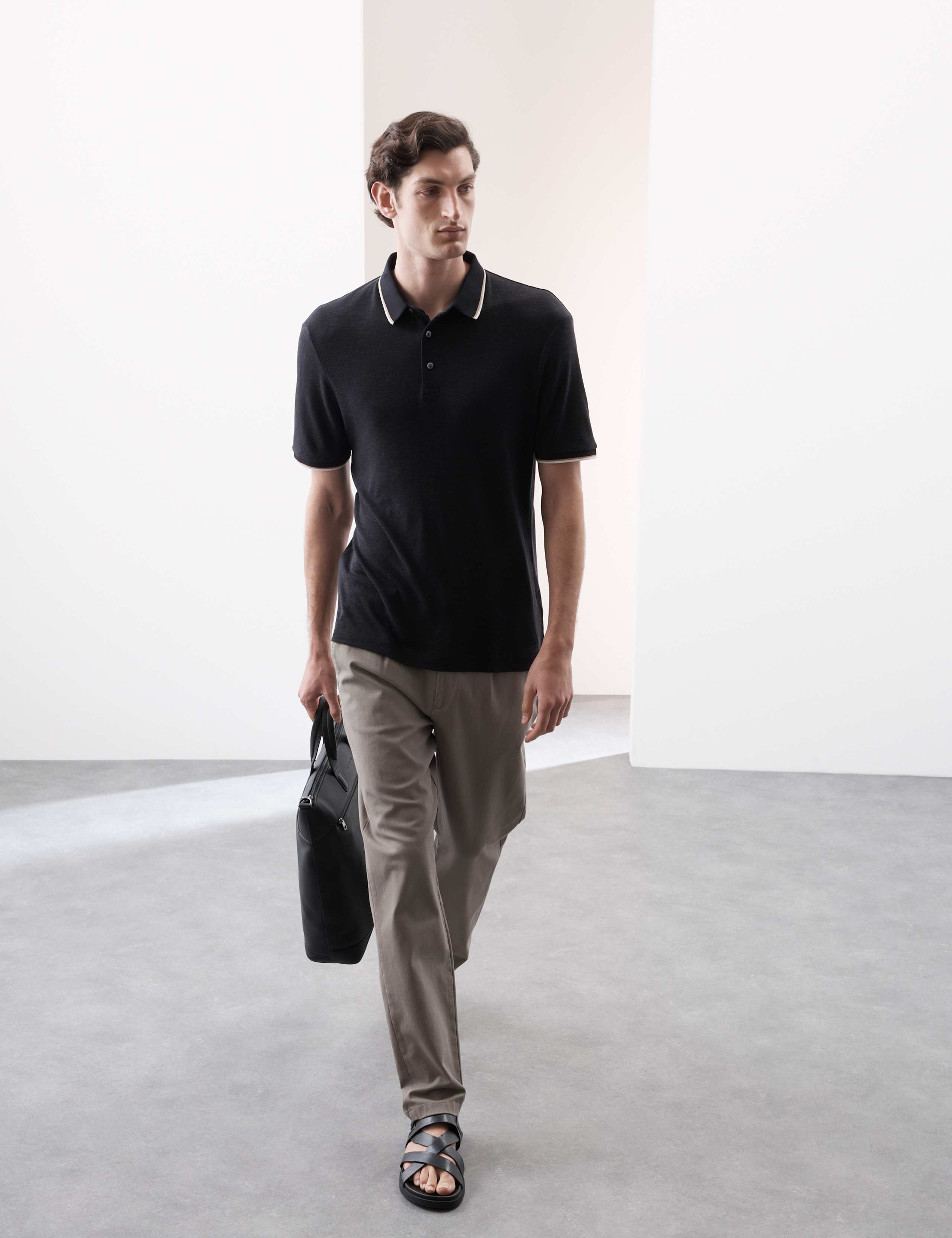 Linen Blend Polo Shirt 4 of 6