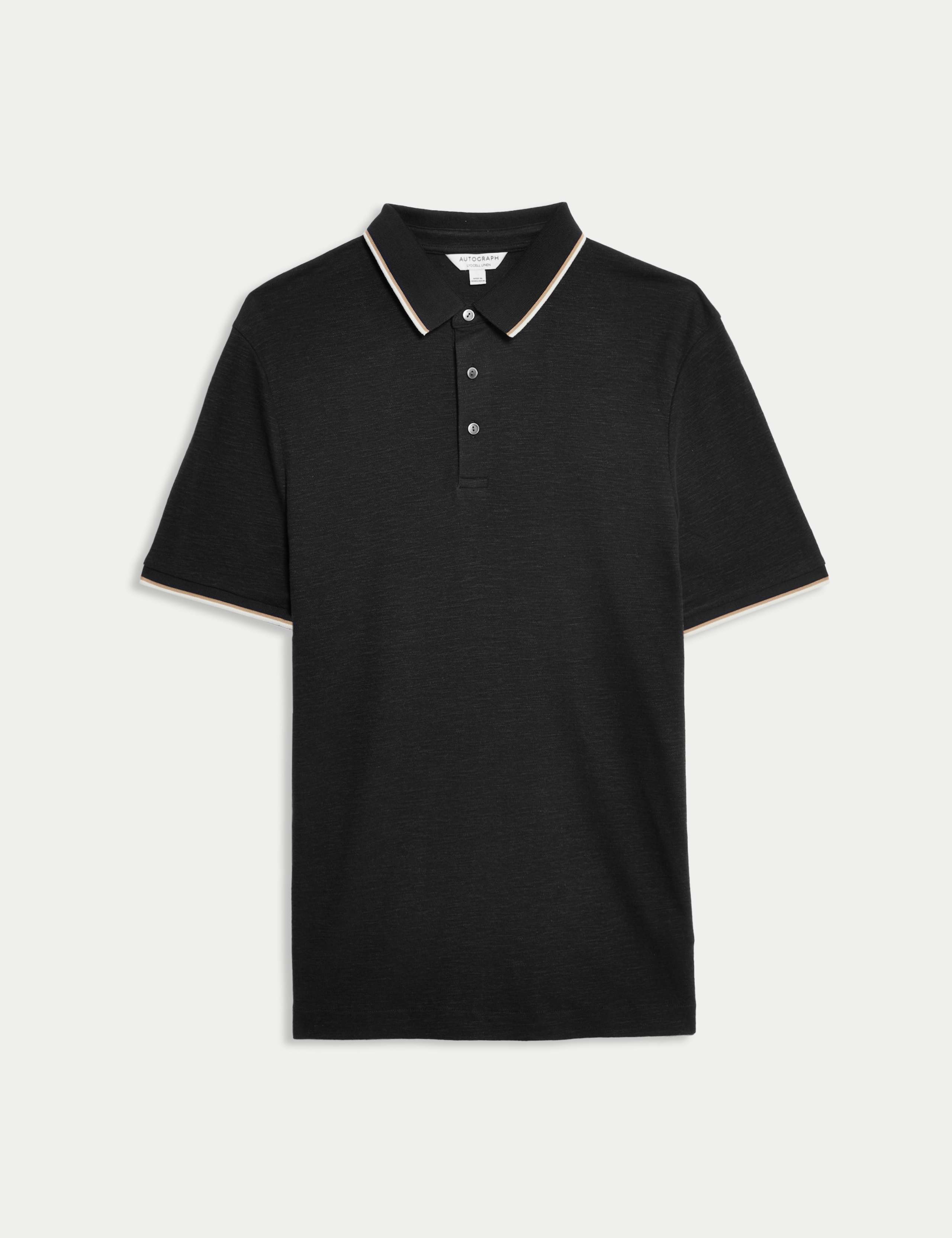 Linen Blend Polo Shirt 2 of 6