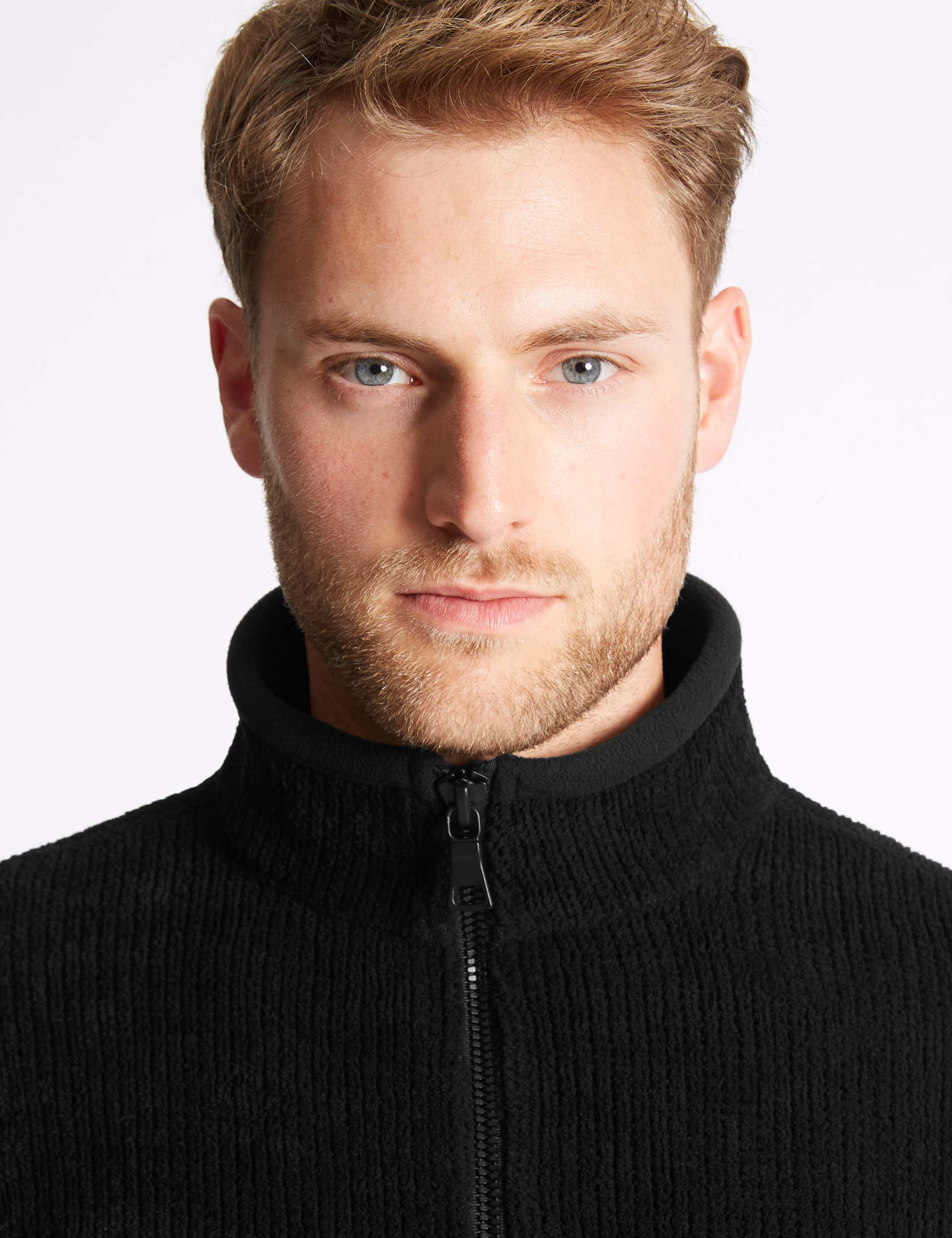 Textured Zipped Through Fleece Jacket 5 of 5