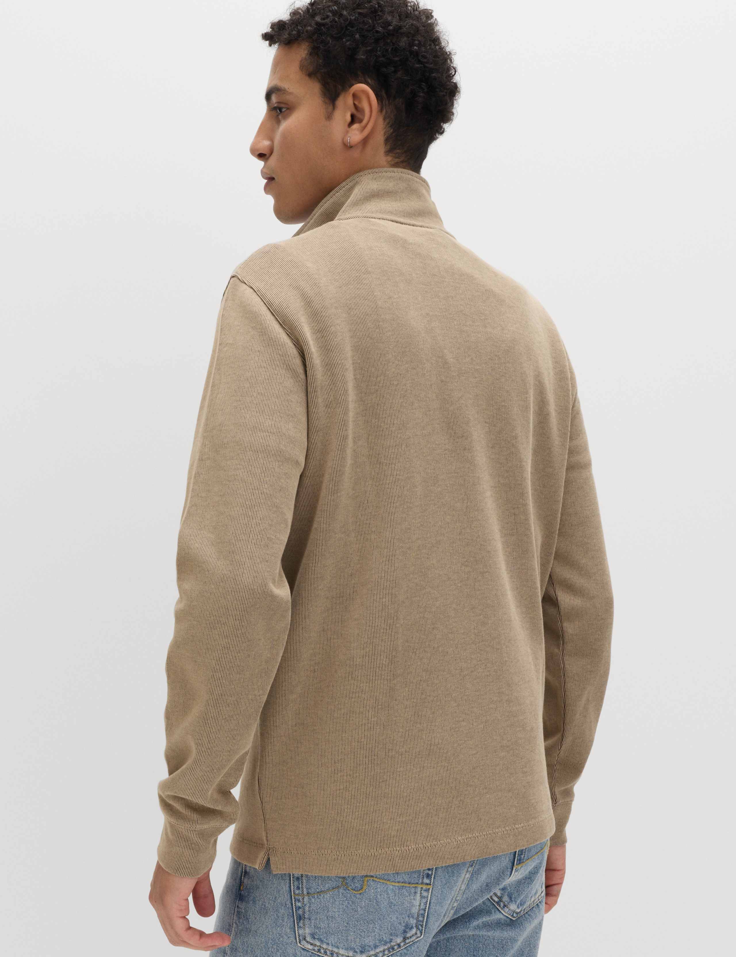 Cotton Rich Double Knit Half Zip Sweatshirt 5 of 5