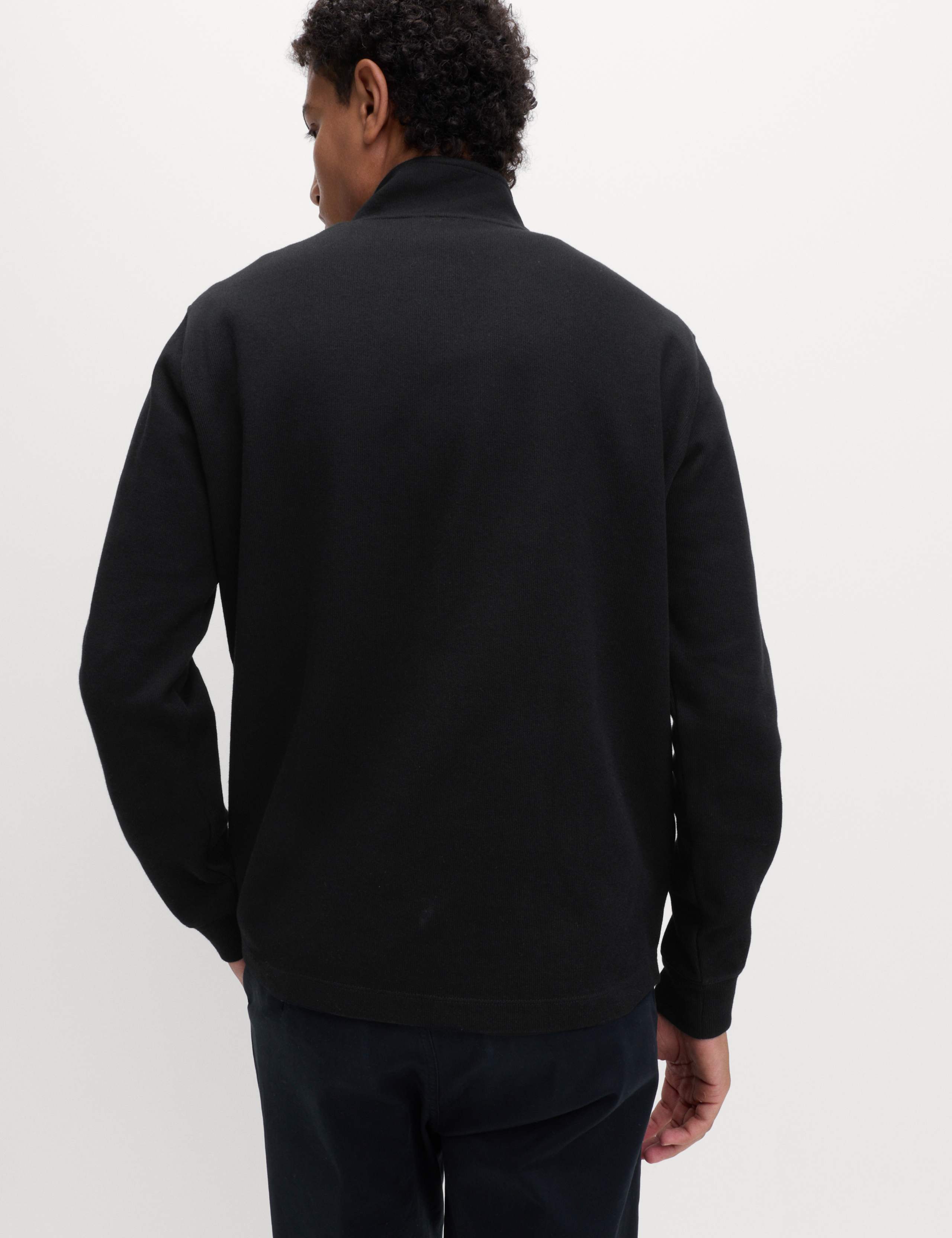 Cotton Rich Double Knit Half Zip Sweatshirt 6 of 6