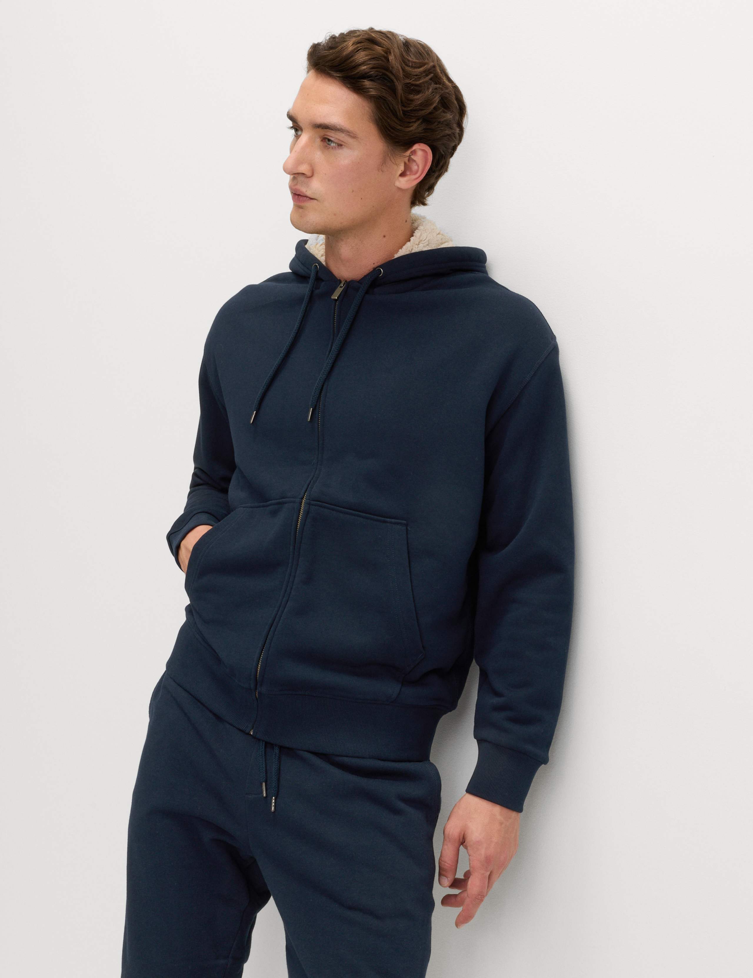 Cotton Rich Fleece Lined Hoodie 3 of 5