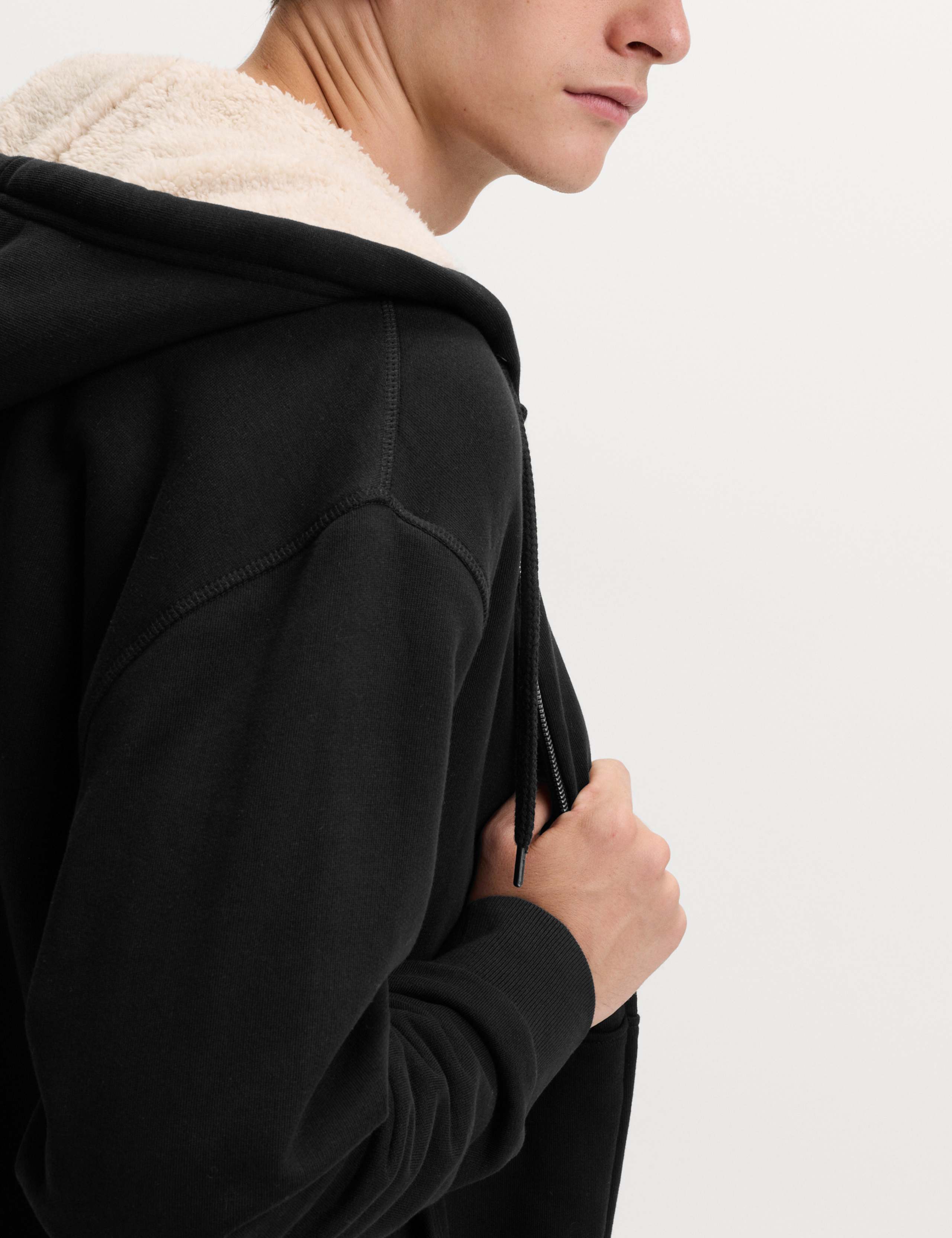 Cotton Rich Fleece Lined Hoodie 4 of 5