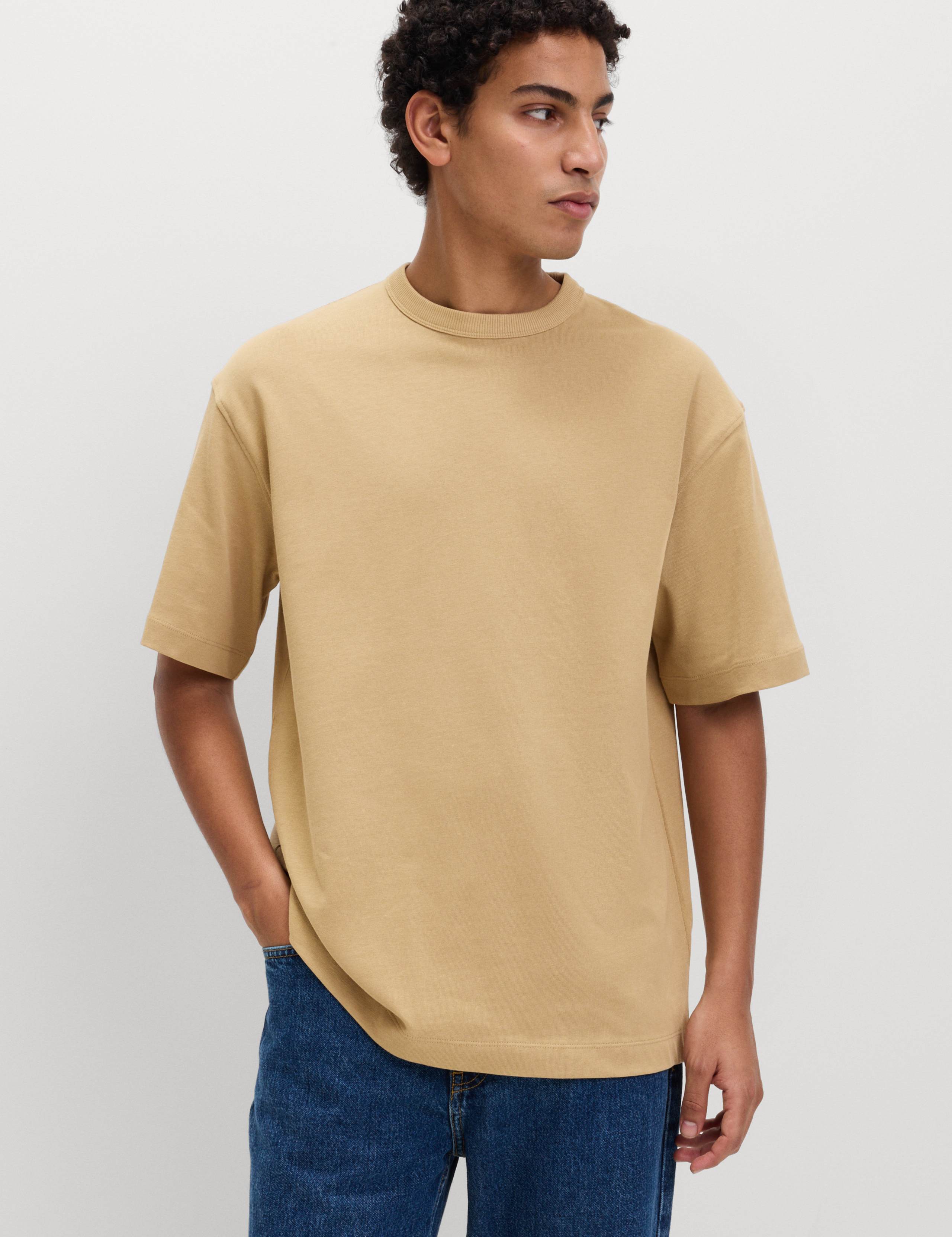 Oversized Pure Cotton Heavy Weight T shirt 1 of 3