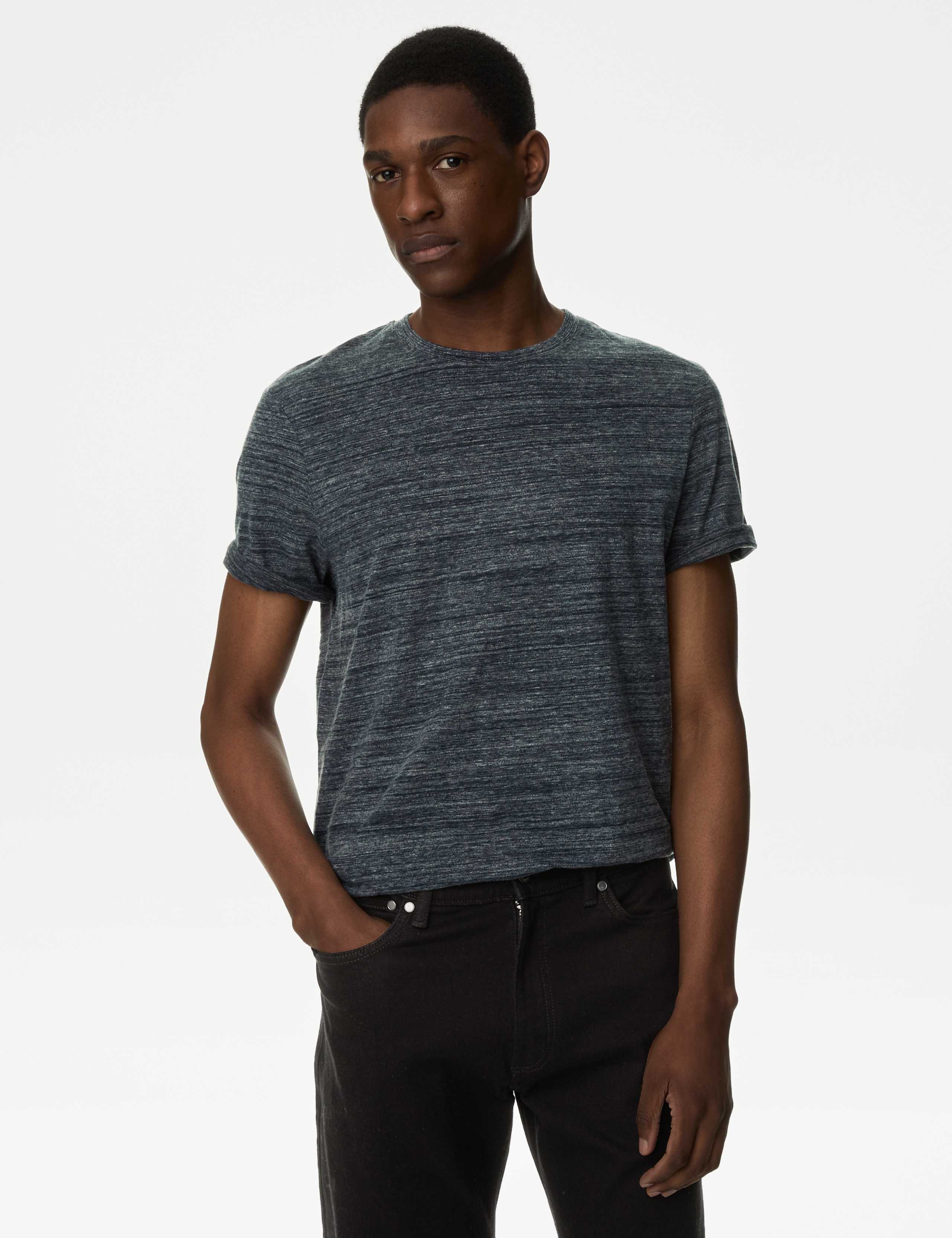 Pure Cotton Crew Neck T-Shirt 1 of 2