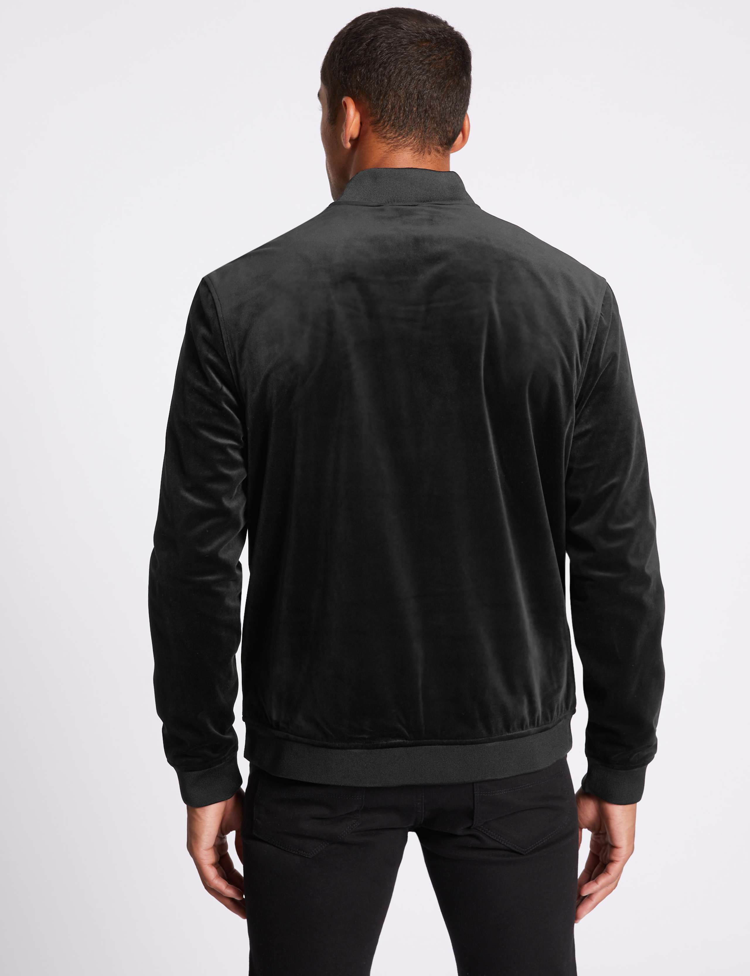 Slim Fit Baseball Zip Through Top 4 of 5