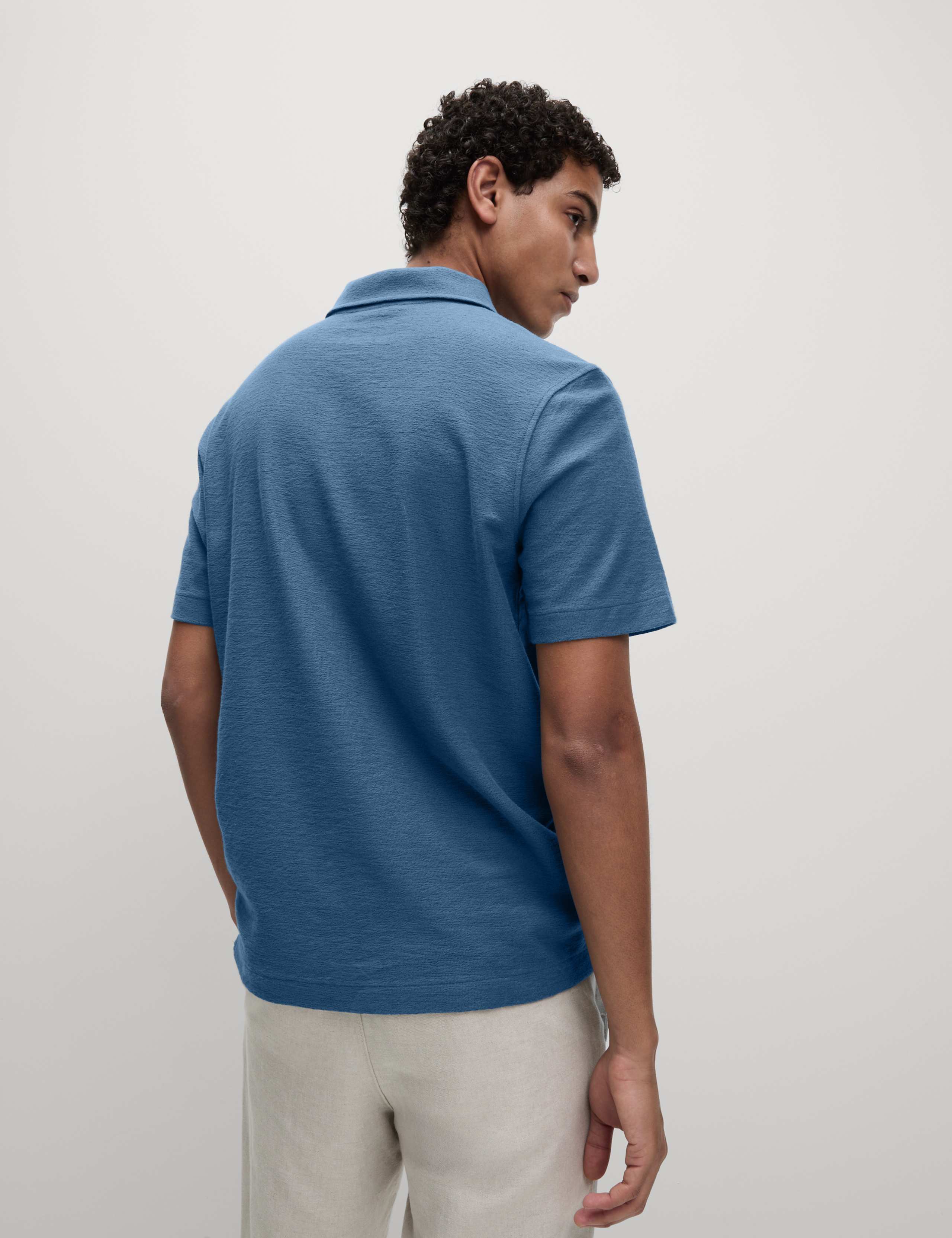 Cotton Rich Textured Polo Shirt 4 of 5