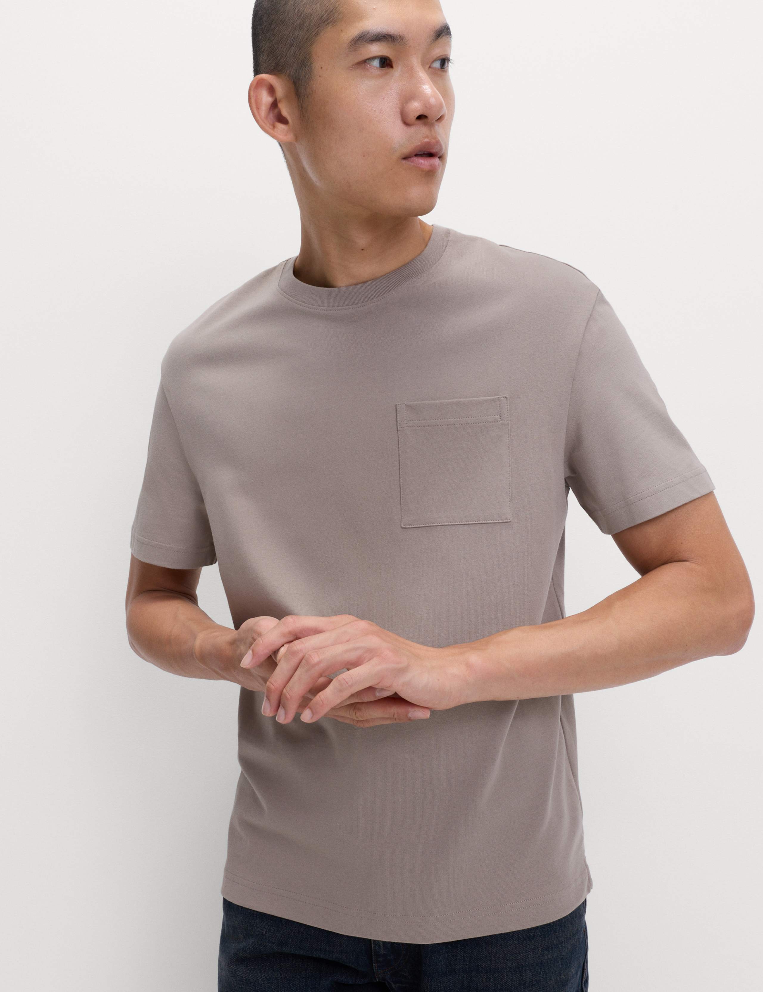 Pure Cotton Midweight Pocket T-shirt 3 of 5