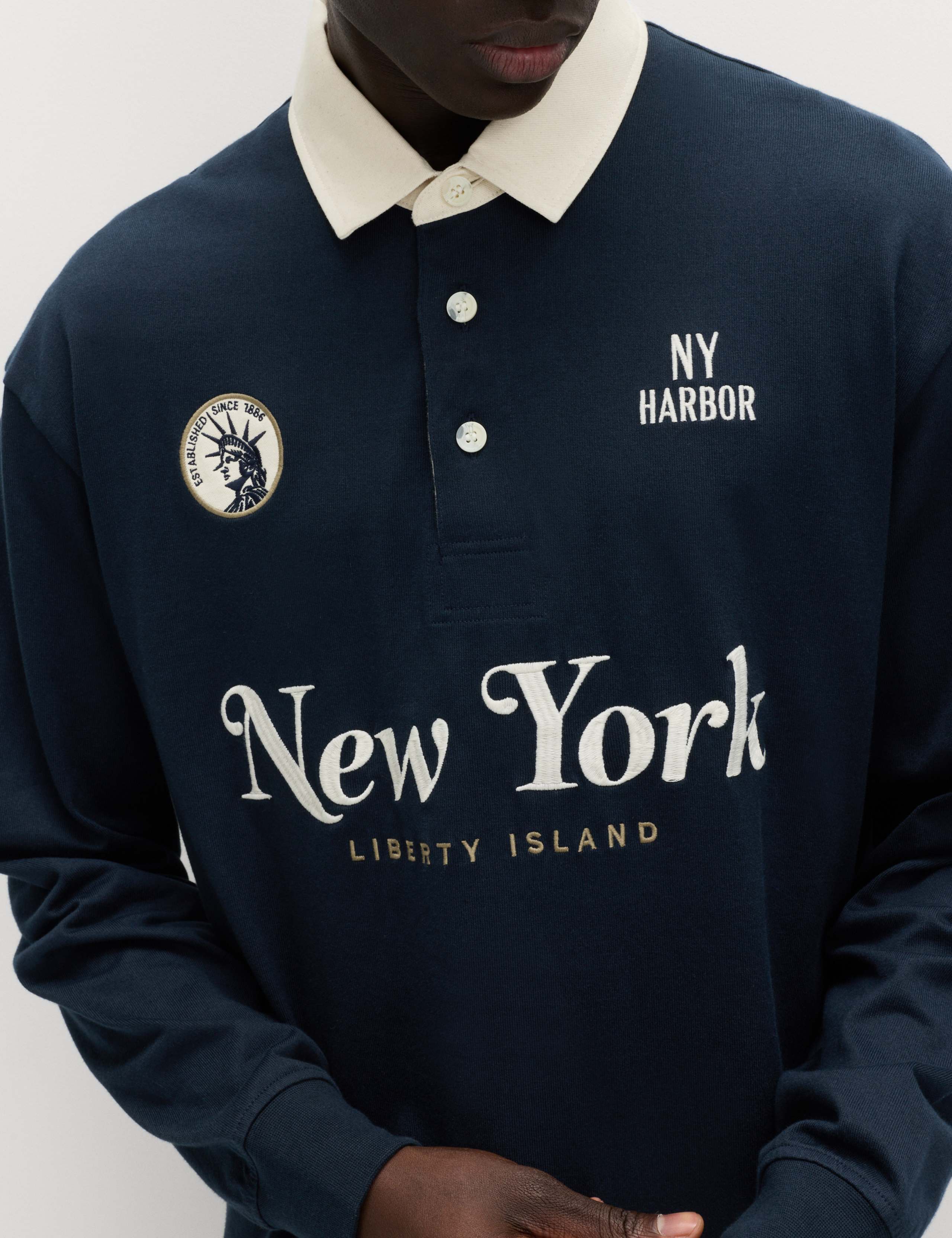 Pure Cotton Embroidered Rugby Shirt 5 of 6