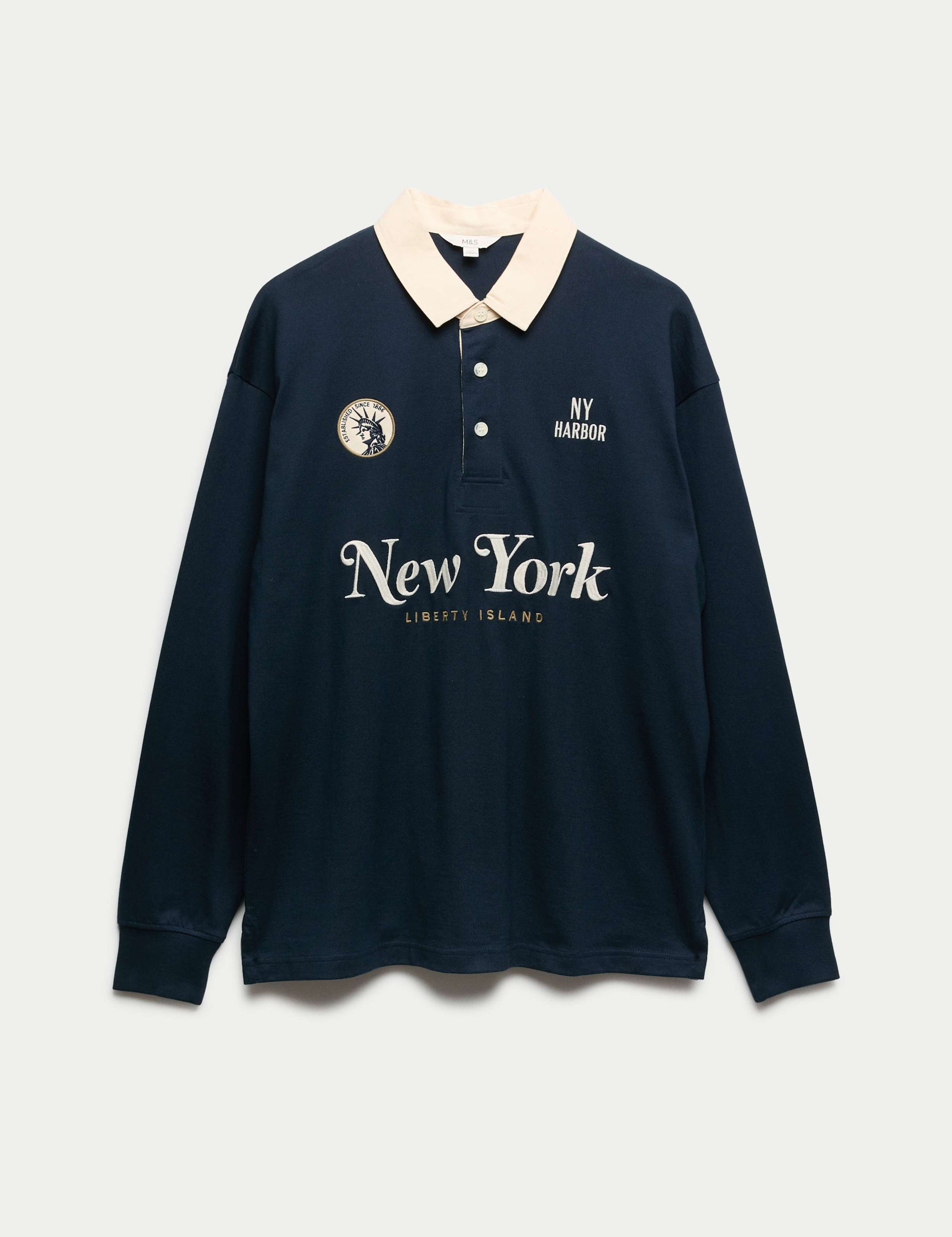 Pure Cotton Embroidered Rugby Shirt 2 of 6