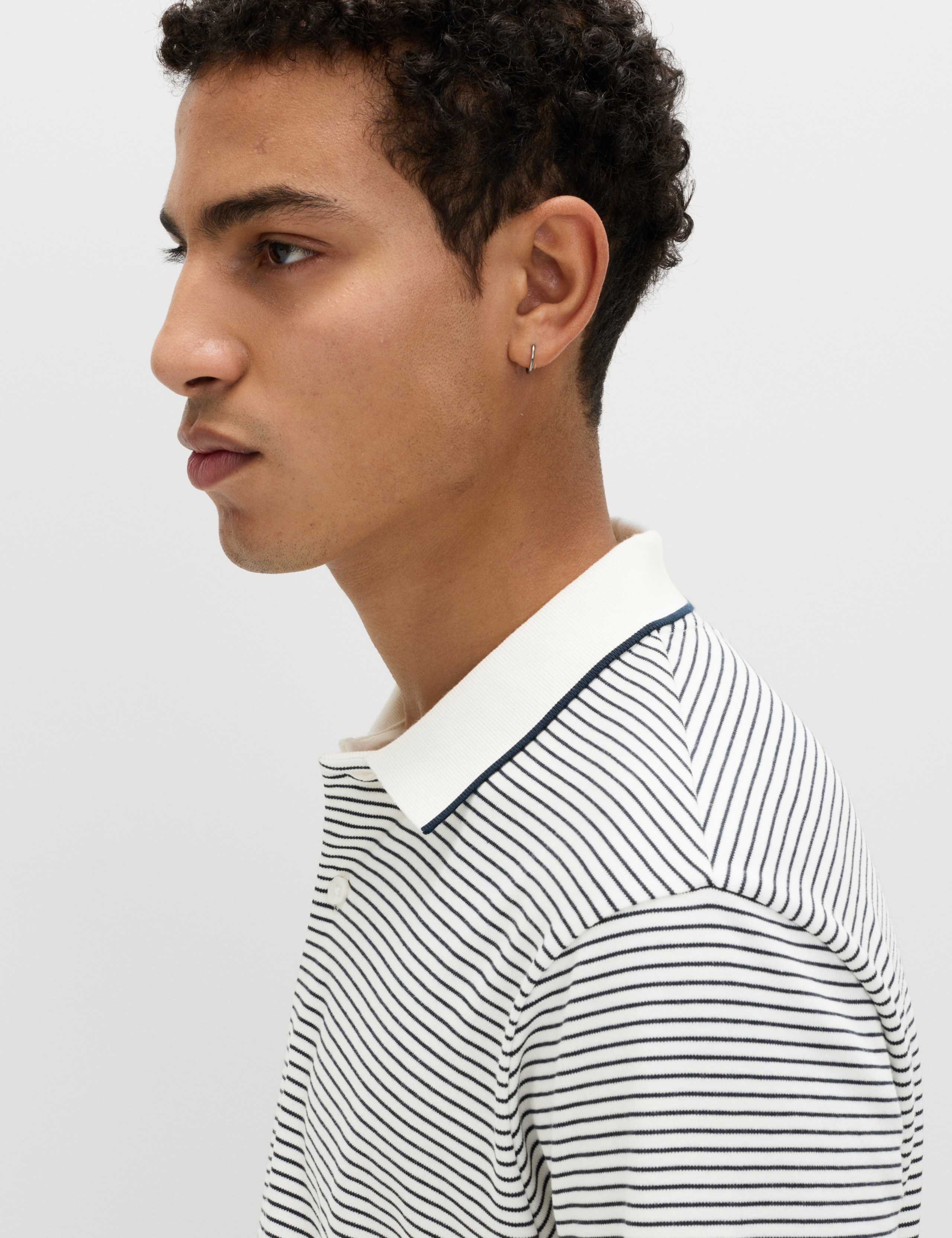 Pure Cotton Striped Polo Shirt 4 of 5