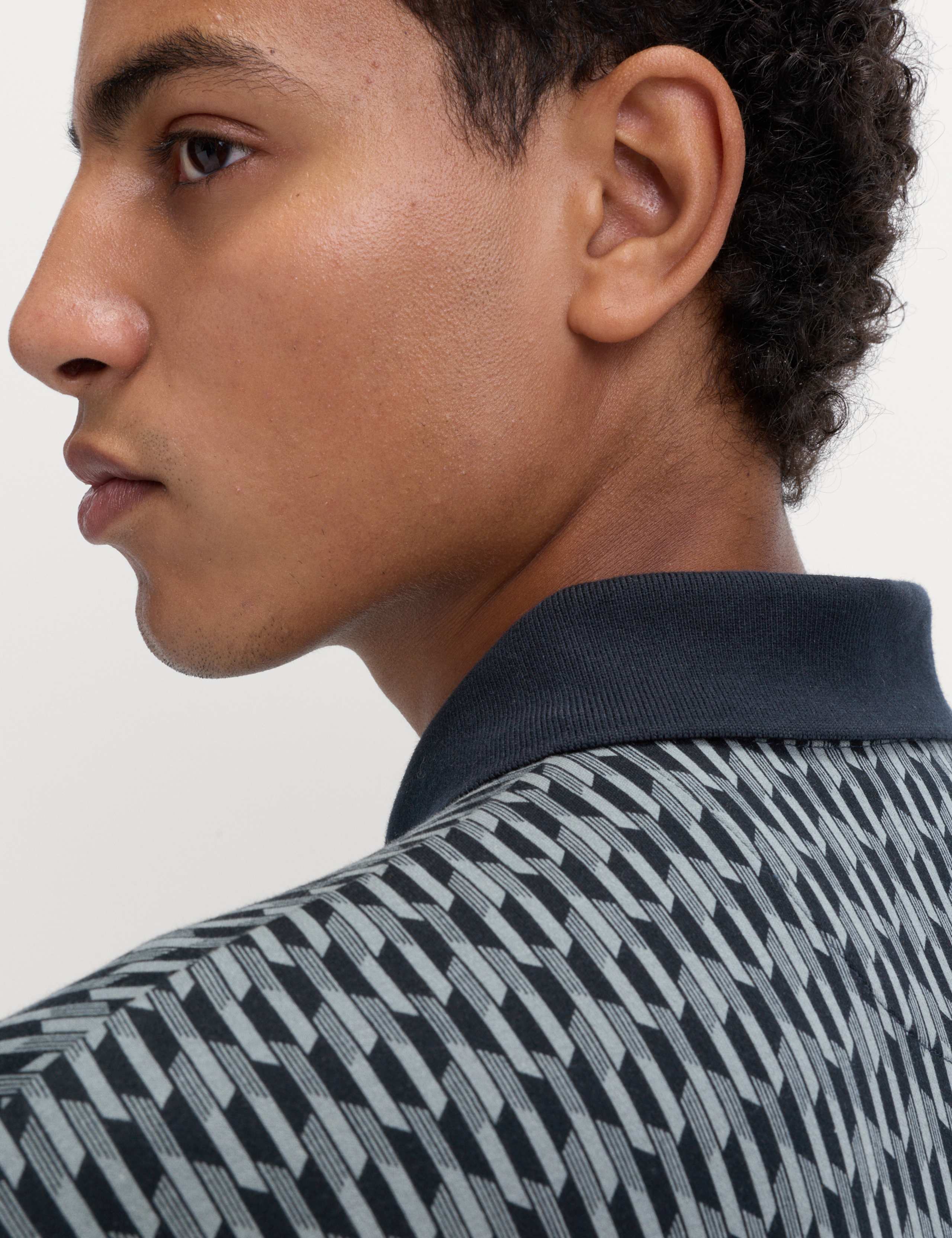 Pure Cotton Geometric Print Polo 6 of 6