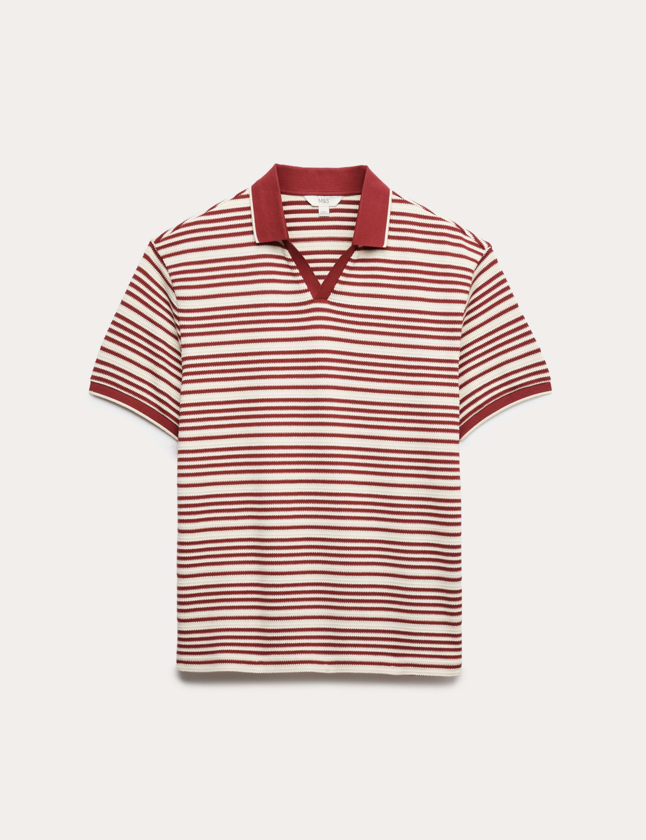 Relaxed Fit Cotton Rich Textured Polo Shirt 2 of 5