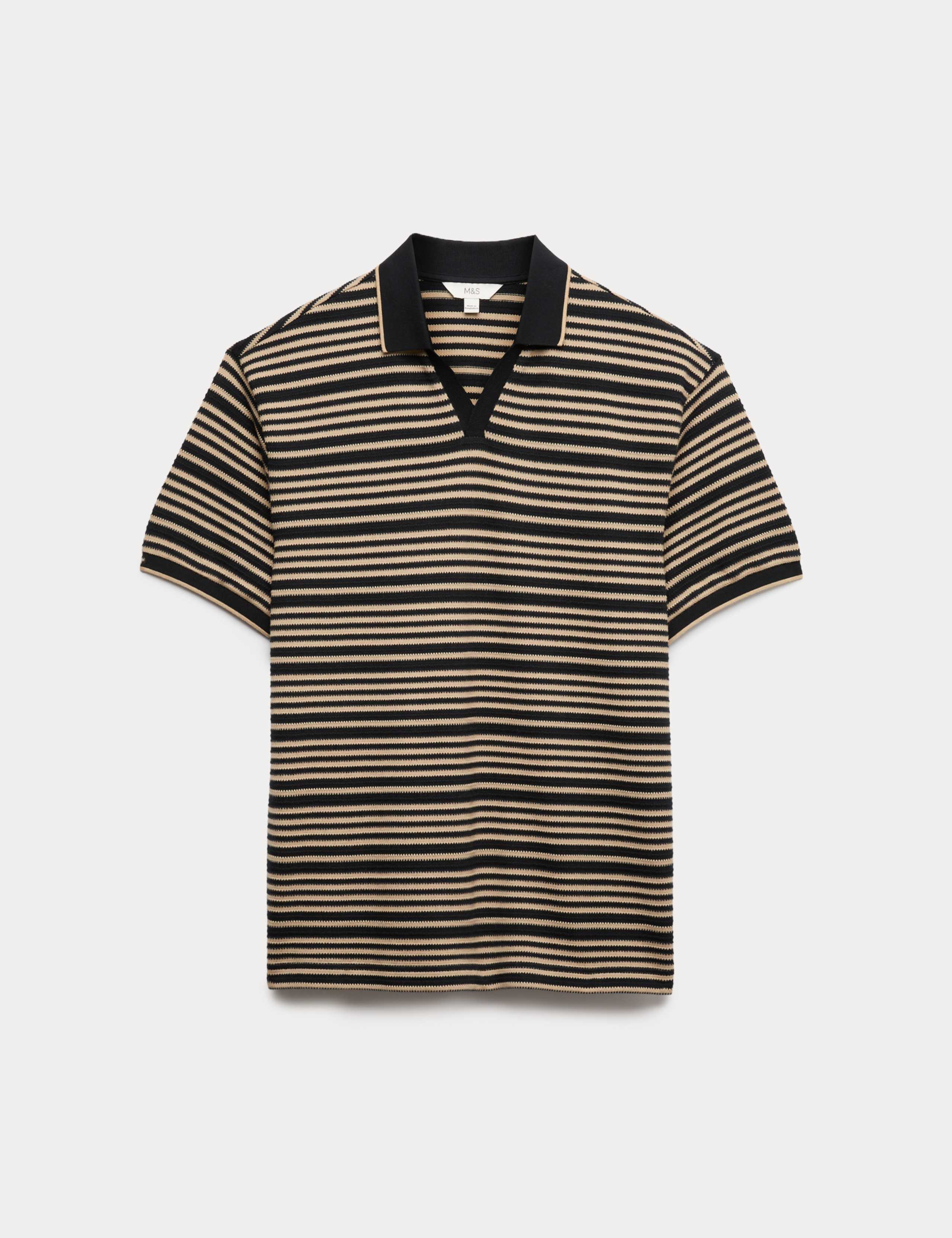 Relaxed Fit Cotton Rich Textured Polo Shirt 2 of 5