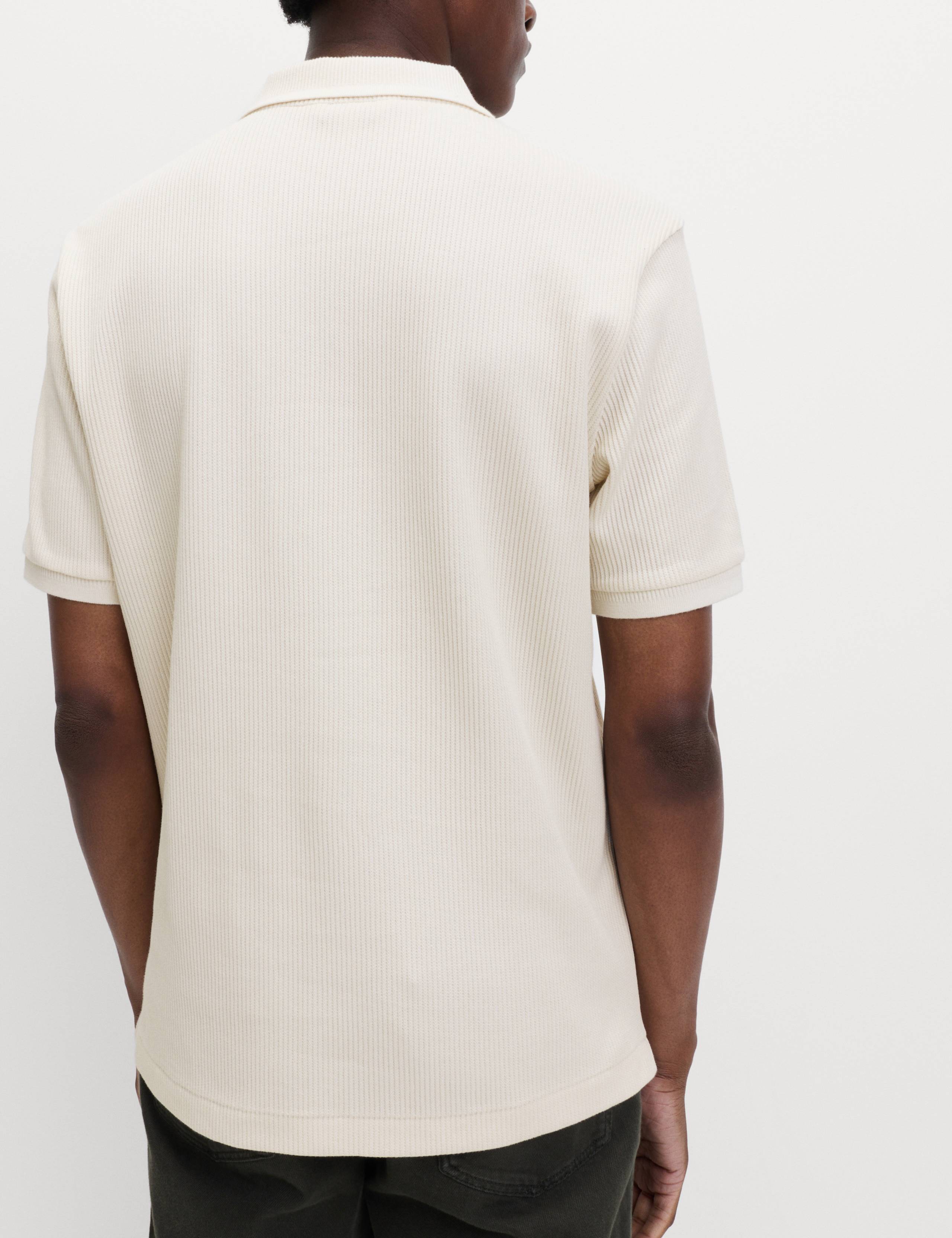 Pure Cotton Textured Polo Shirt 5 of 6